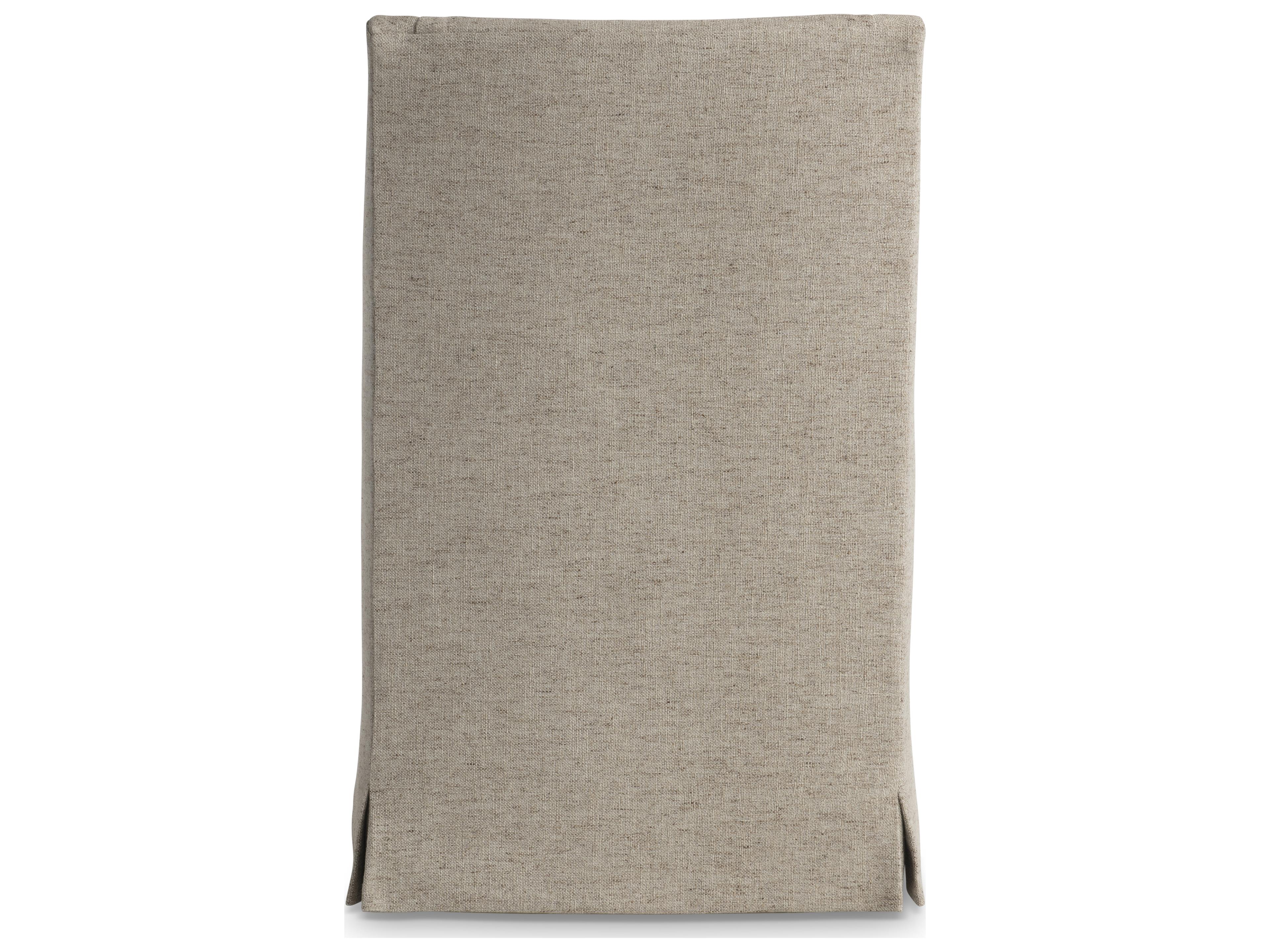 Bernhardt Tribeca Rubberwood Beige Upholstered Arm Dining Chair