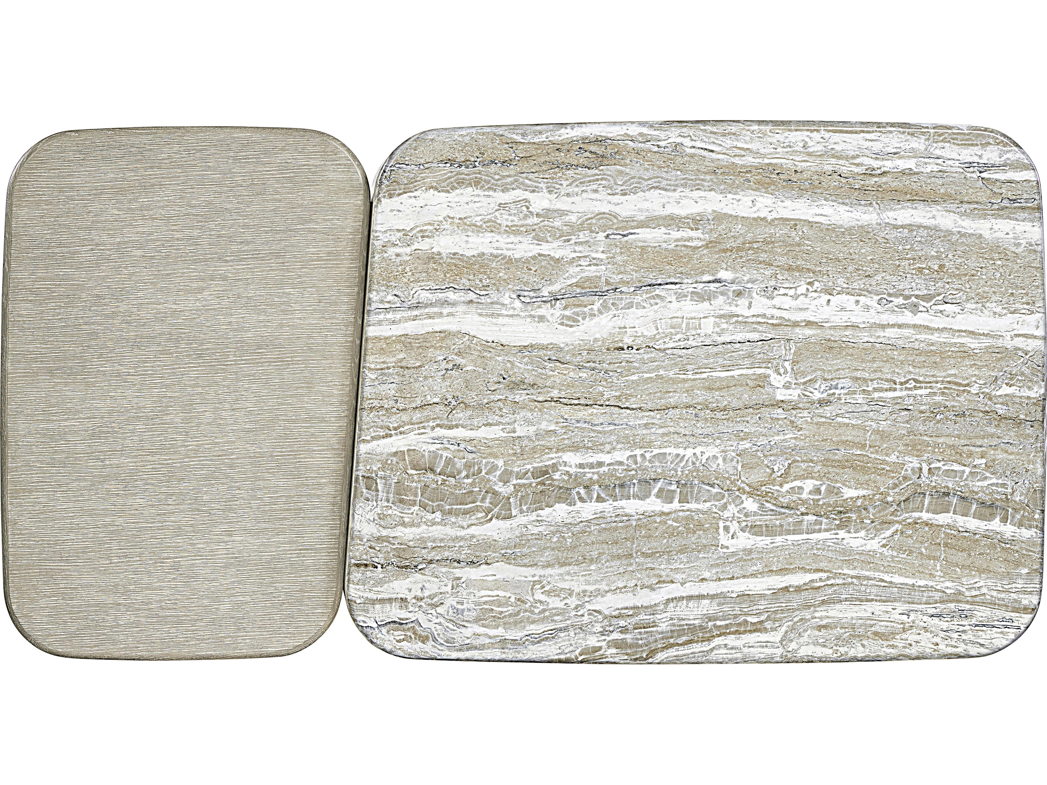 Bernhardt Arcadia Rectangular Wood Clay Coffee Table