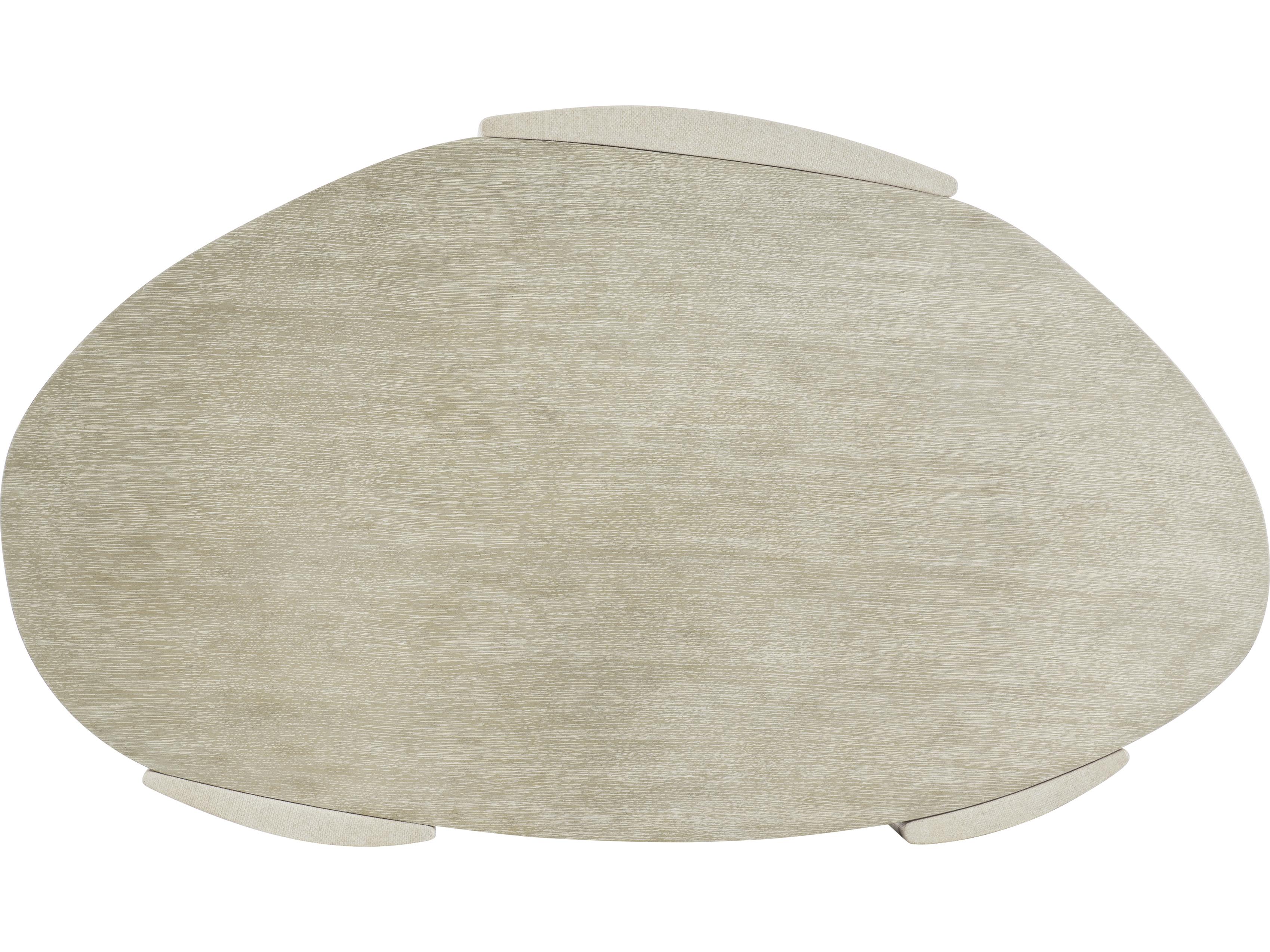 Bernhardt Arcadia Oval Wood Silt Coffee Table