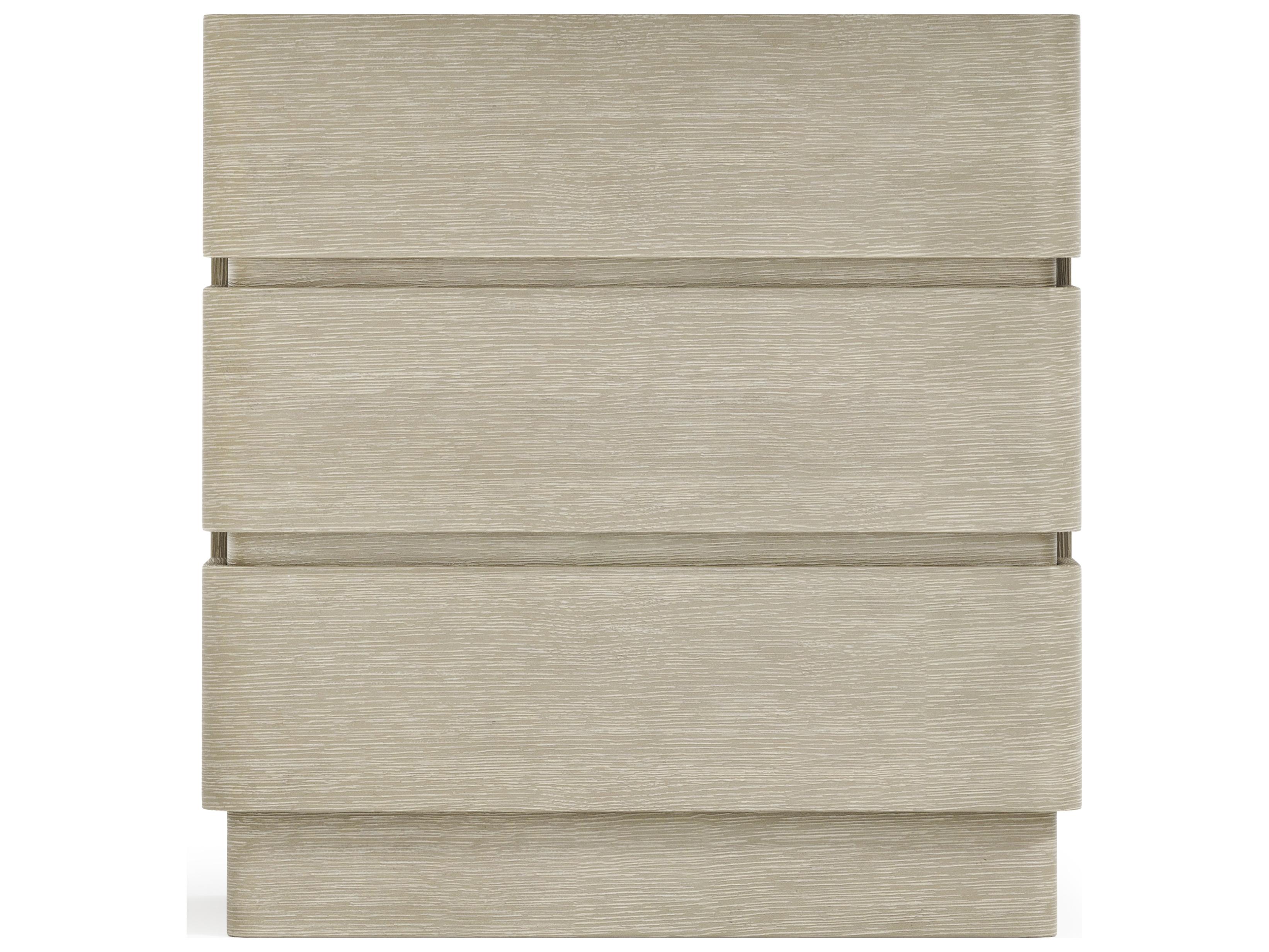 Bernhardt Arcadia 3-Drawers Beige Oak Wood Nightstand