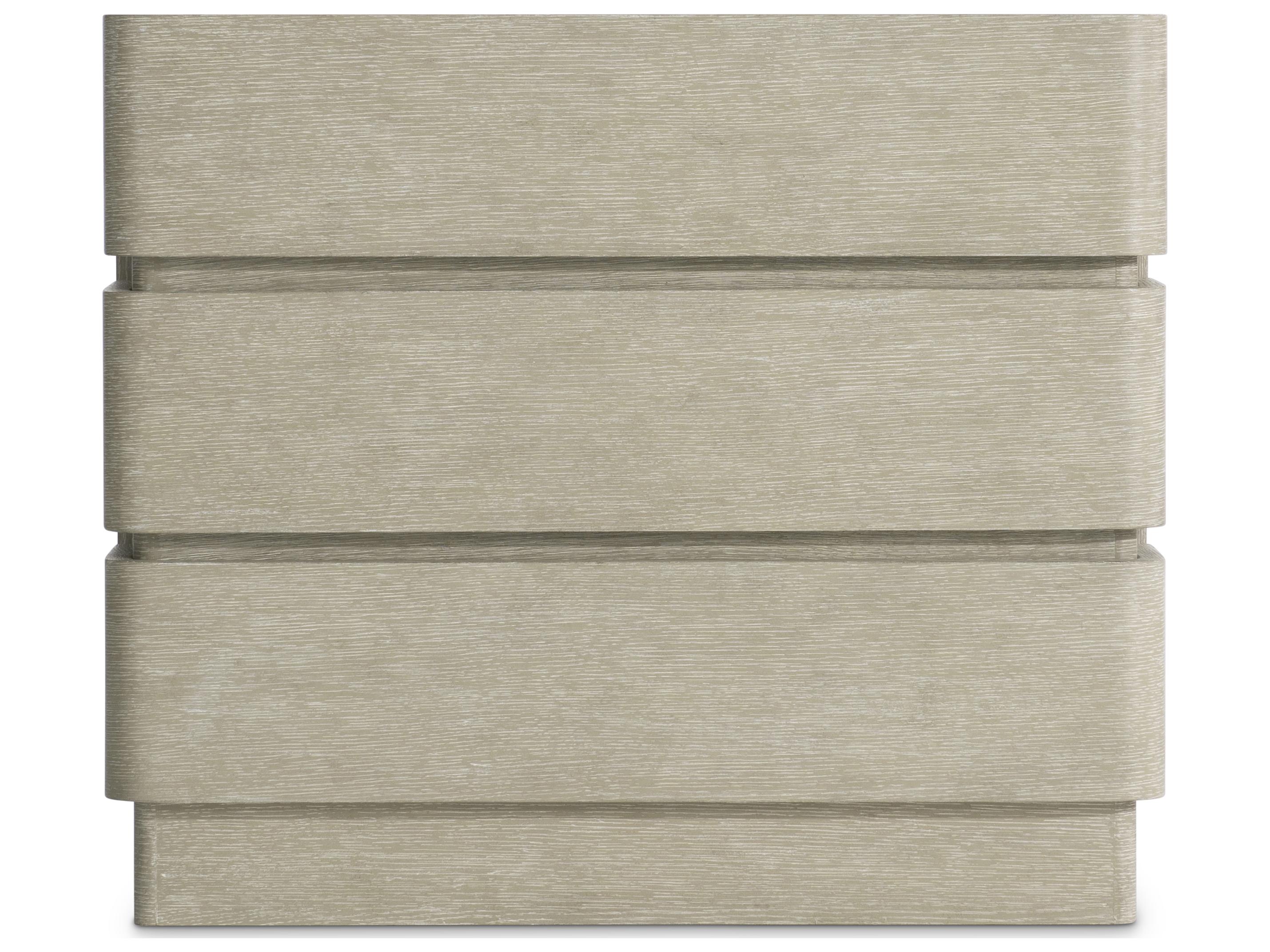 Bernhardt Arcadia 3-Drawers Beige Oak Wood Nightstand