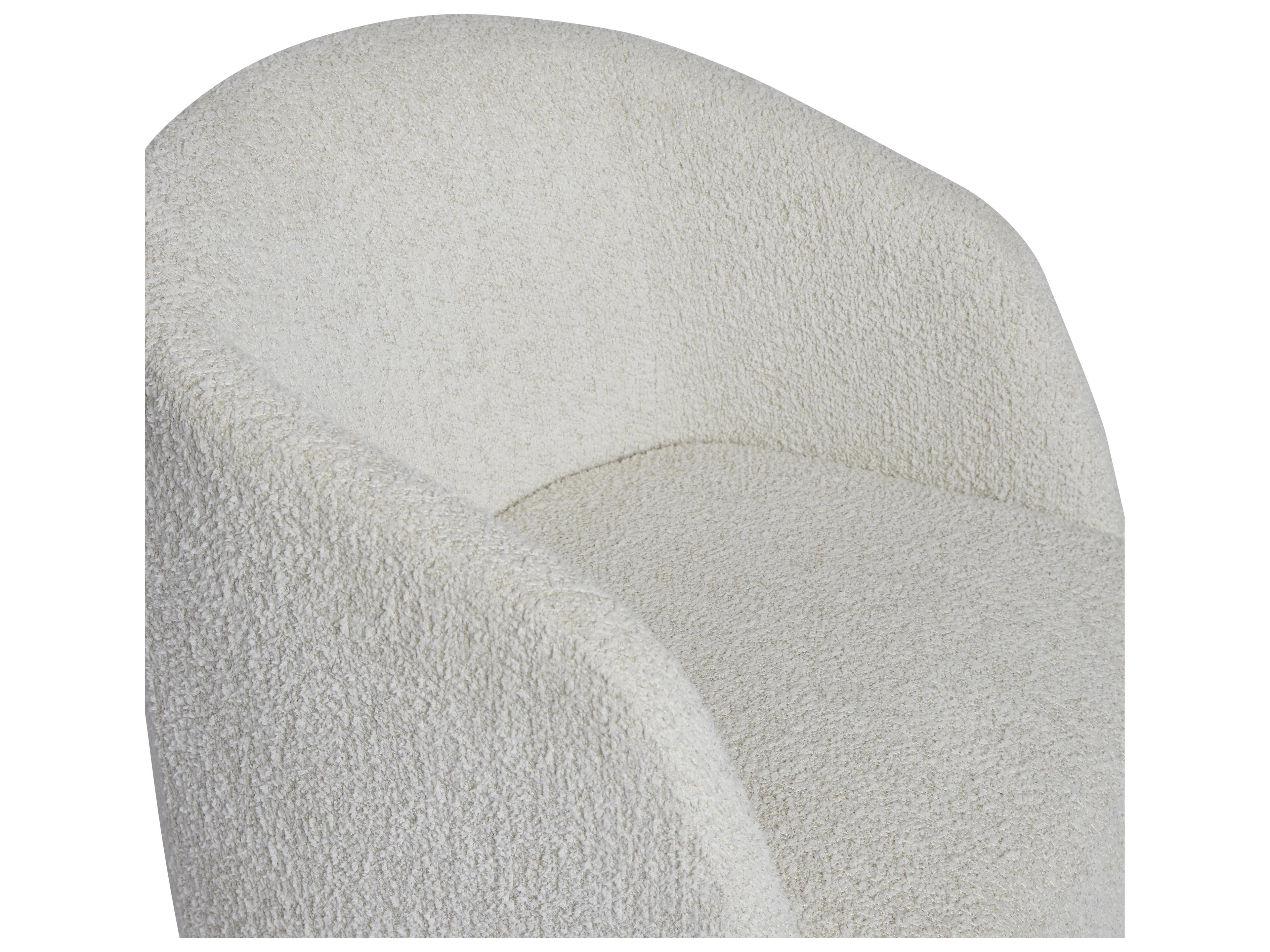 Bernhardt Arcadia White Upholstered Arm Dining Chair