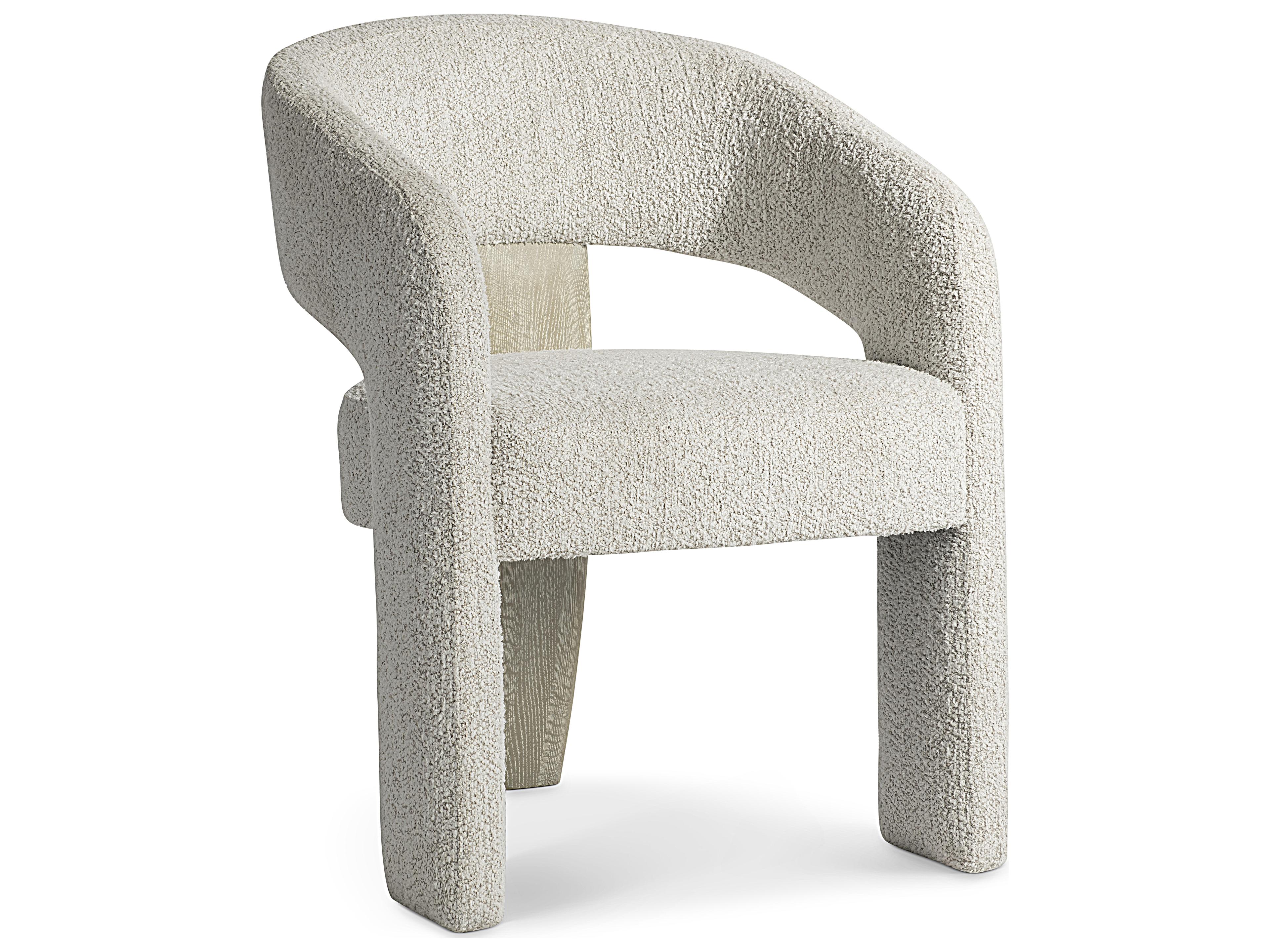 Bernhardt Arcadia Beige Upholstered Arm Dining Chair