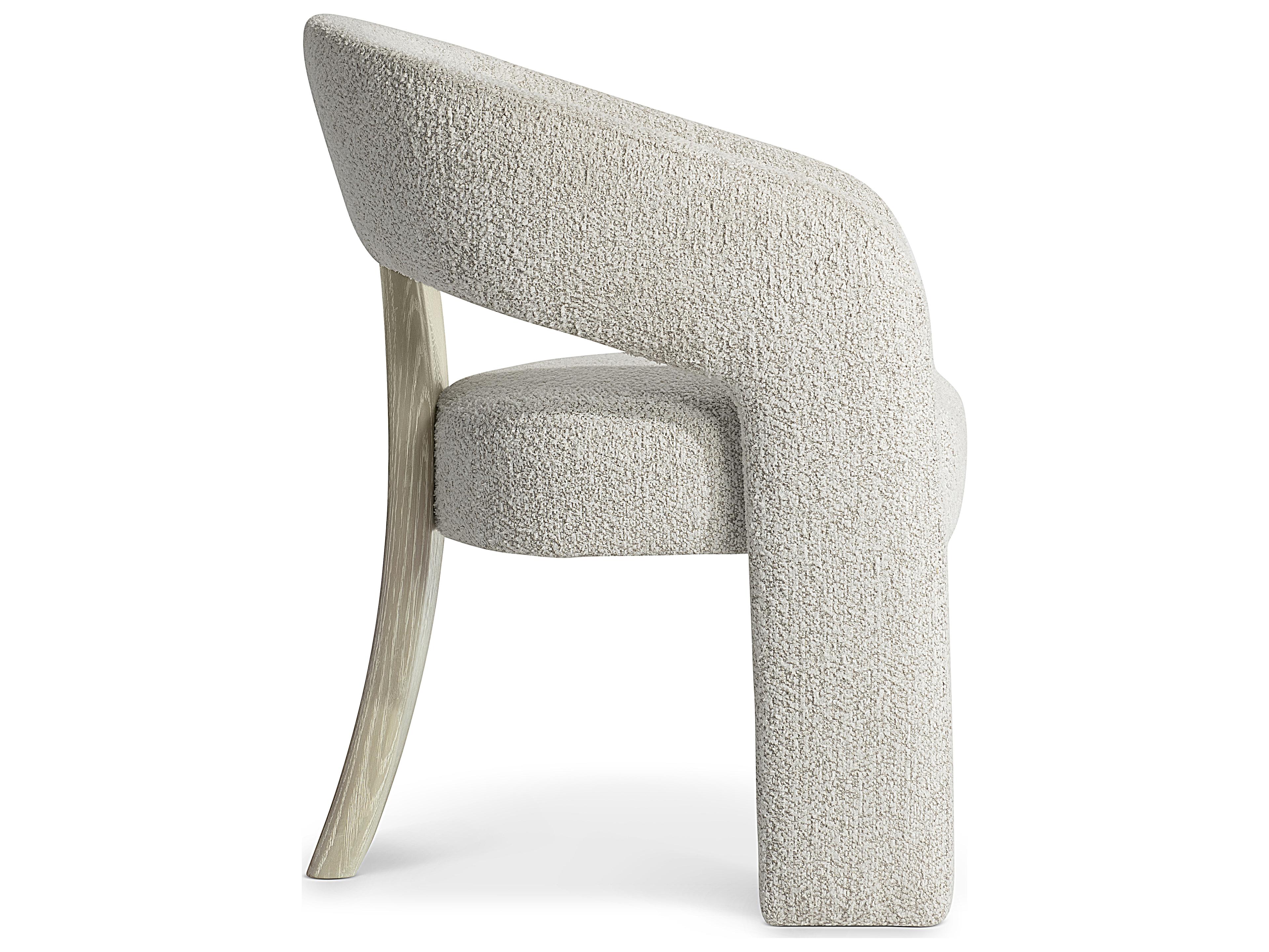 Bernhardt Arcadia Beige Upholstered Arm Dining Chair