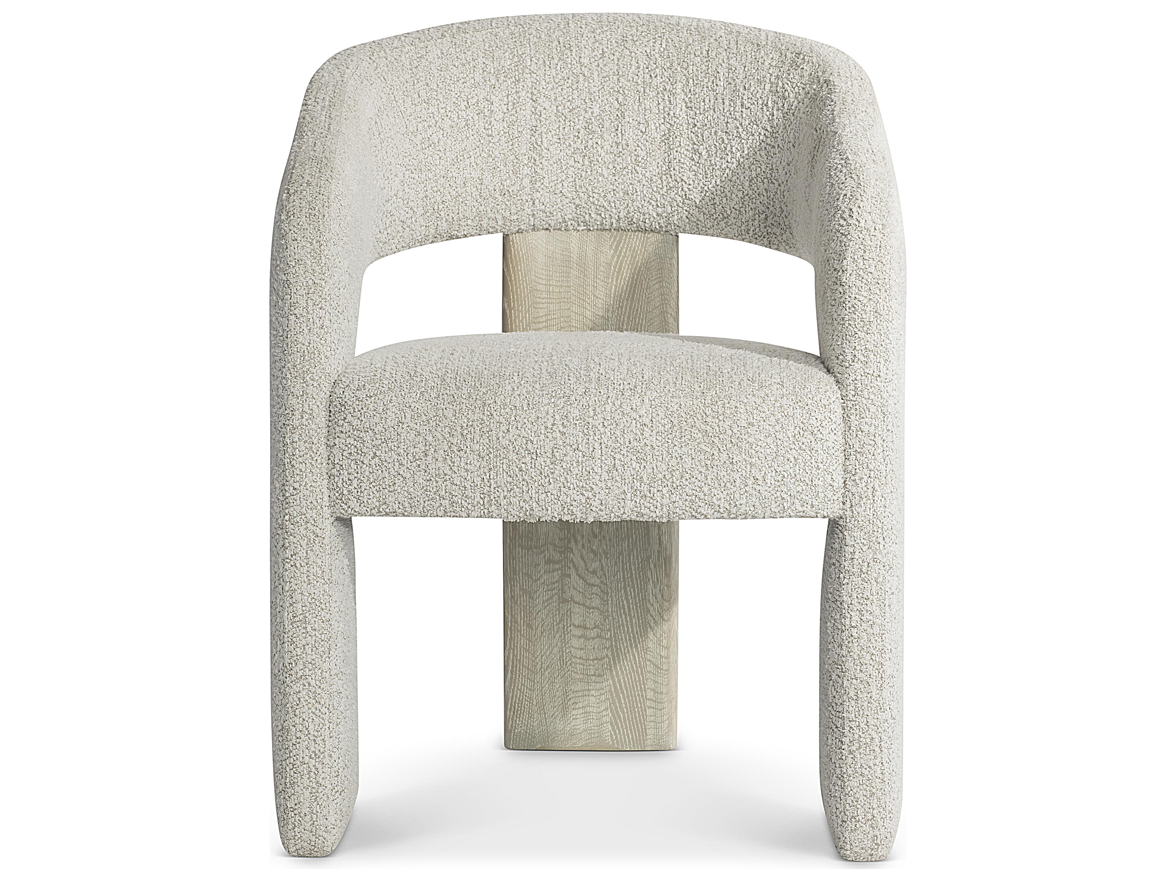Bernhardt Arcadia Beige Upholstered Arm Dining Chair