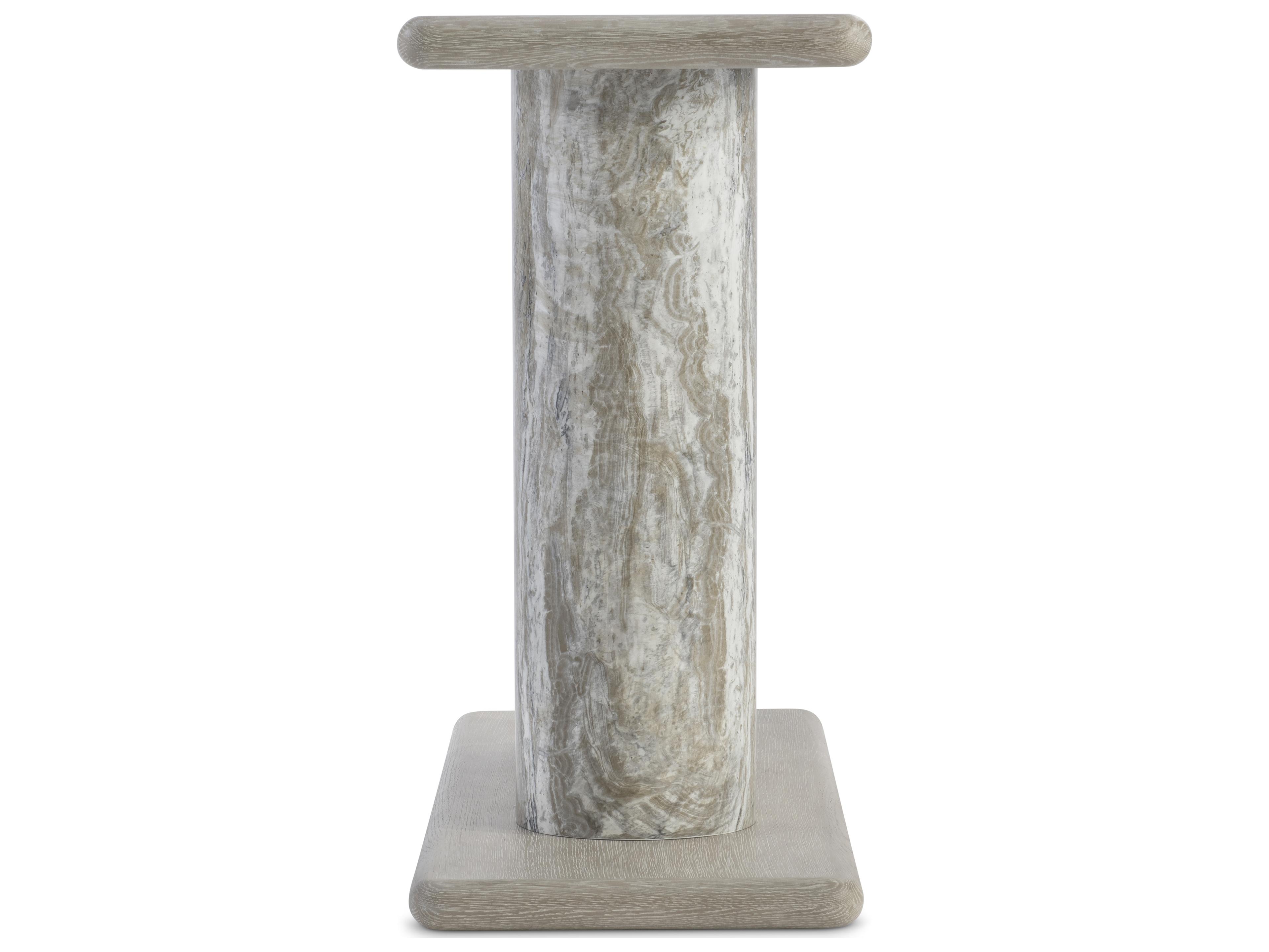 Bernhardt Arcadia Rectangular Wood Clay Console Table