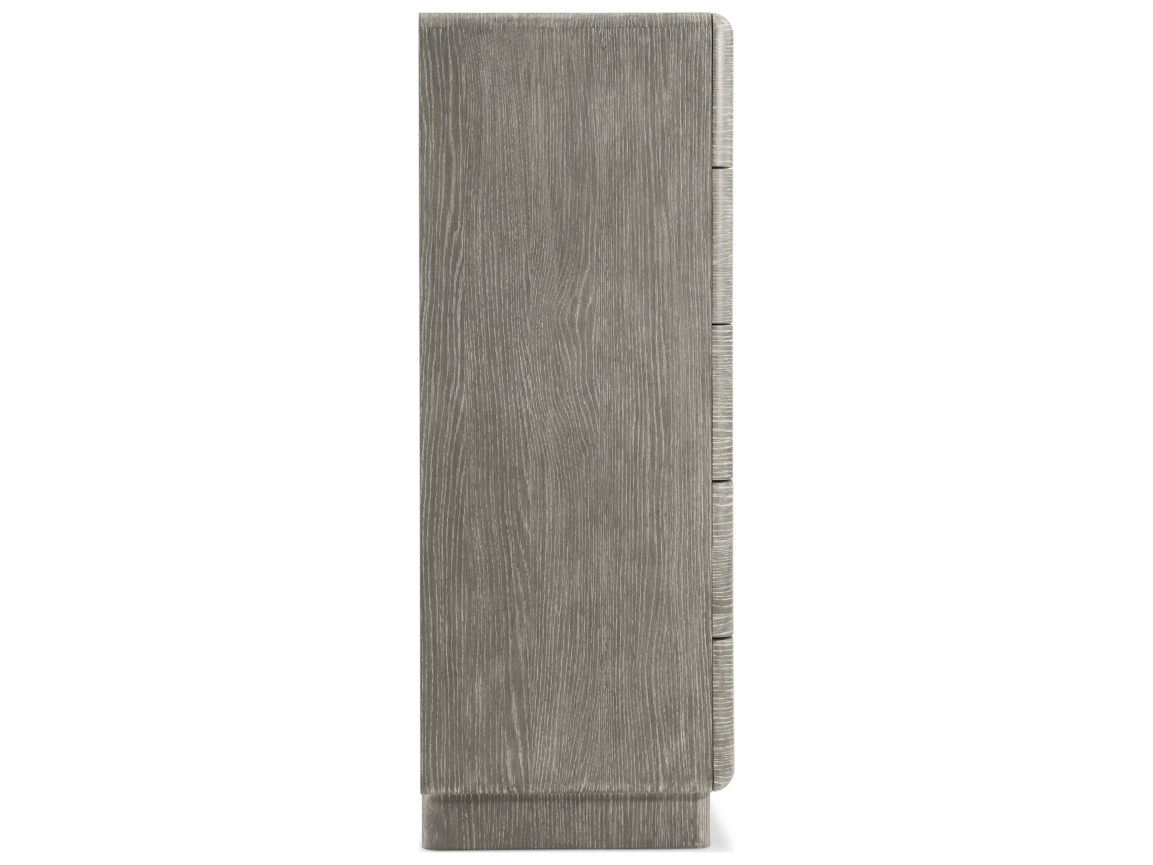 Bernhardt Monolith Brown Gray Oak Wood Accent Chest
