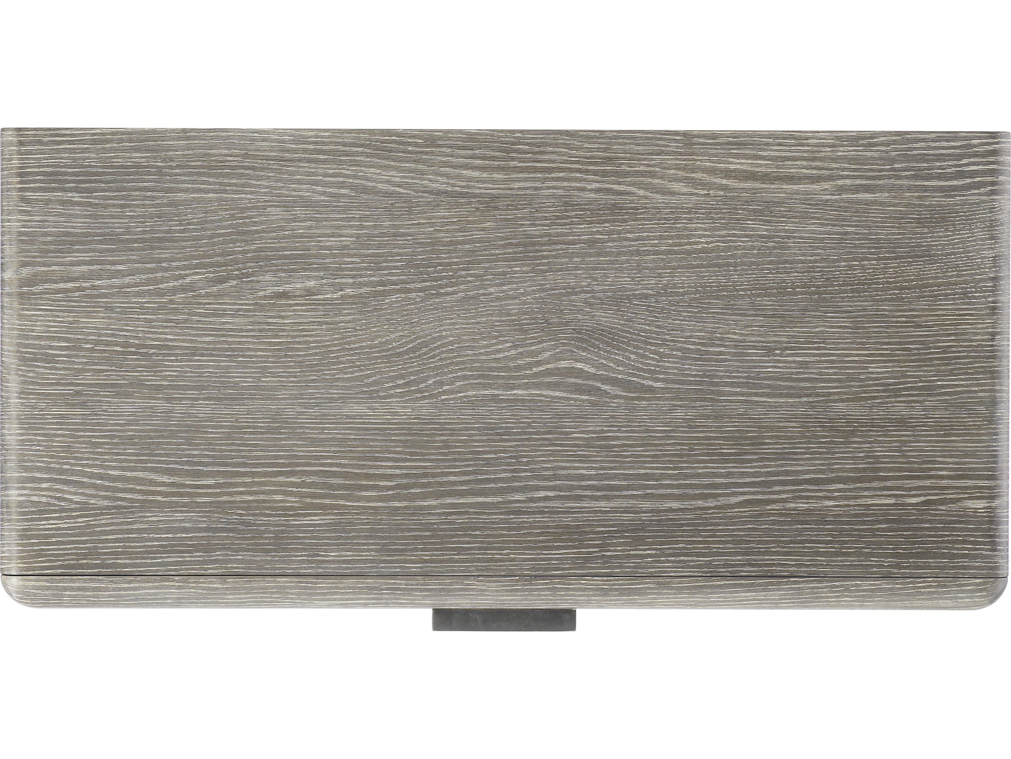 Bernhardt Monolith Brown Gray Oak Wood Accent Chest