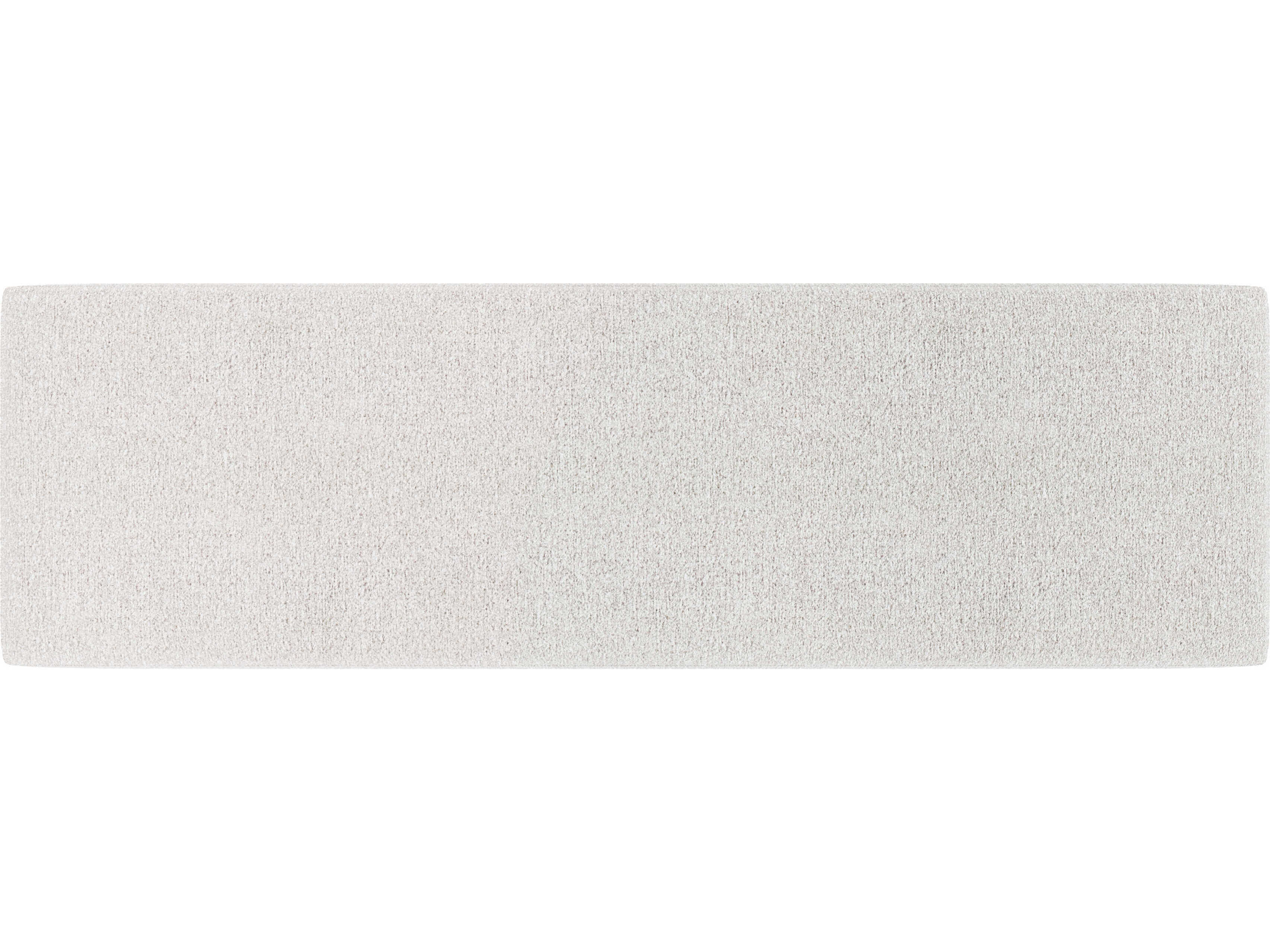 Bernhardt Monolith Ivory Gray Upholstered Accent Bench