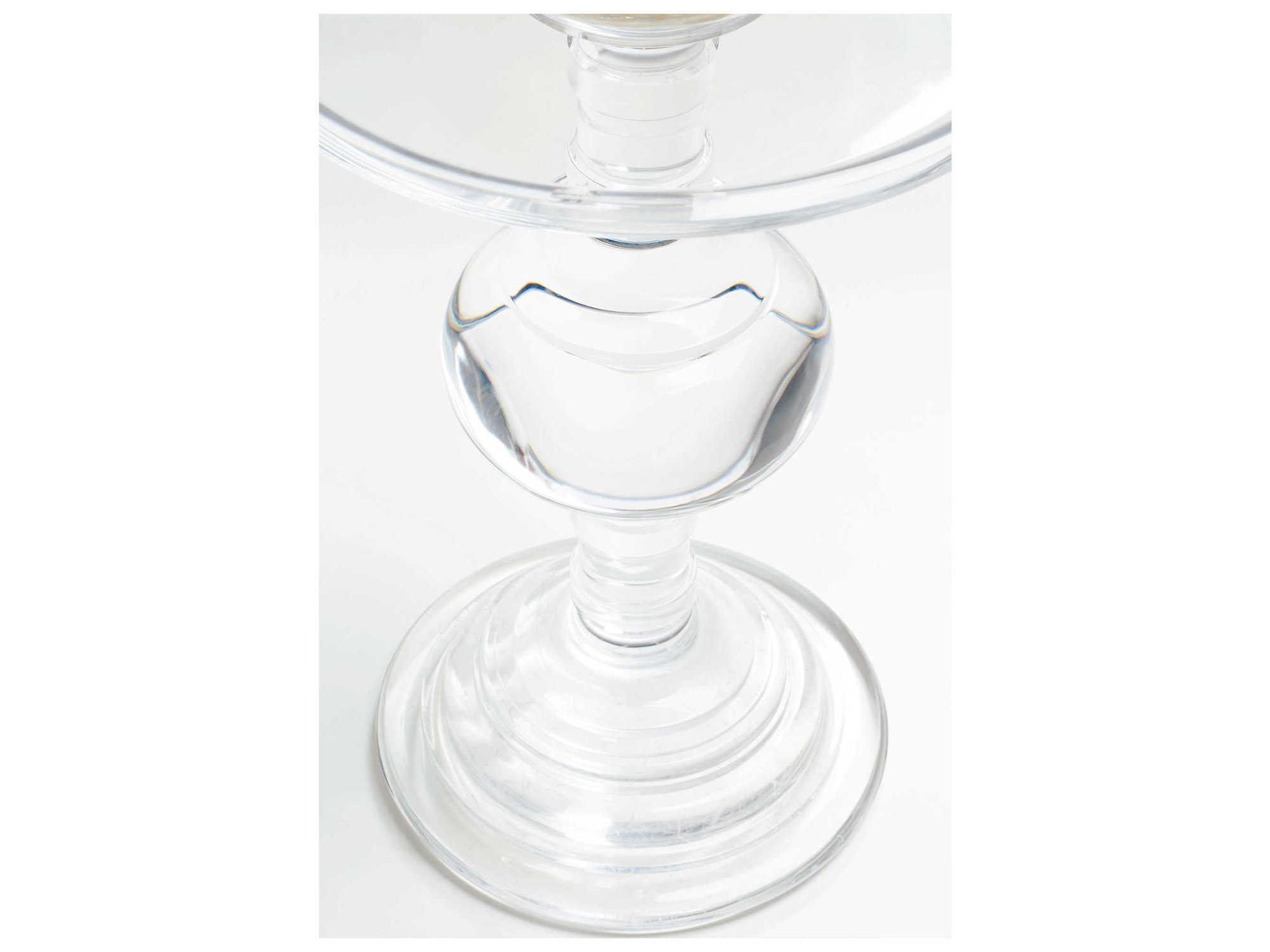 Bernhardt Interiors Casegoods Aubrey Round Clear Chairside Table