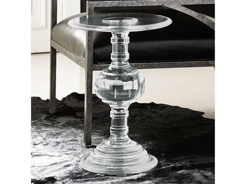 Bernhardt Interiors Casegoods Aubrey Round Clear Chairside Table