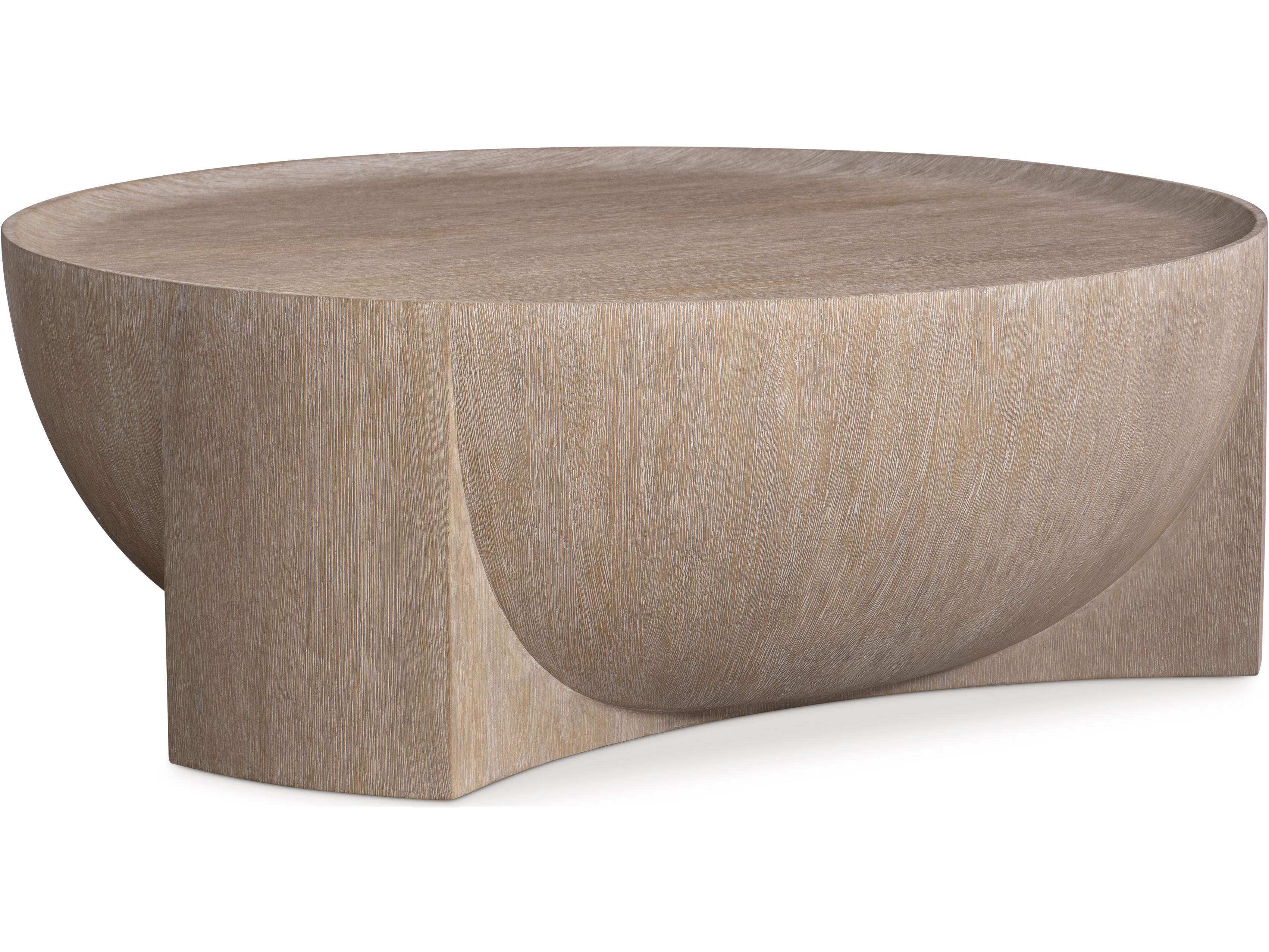 Bernhardt Loggia Round Wood Coffee Table