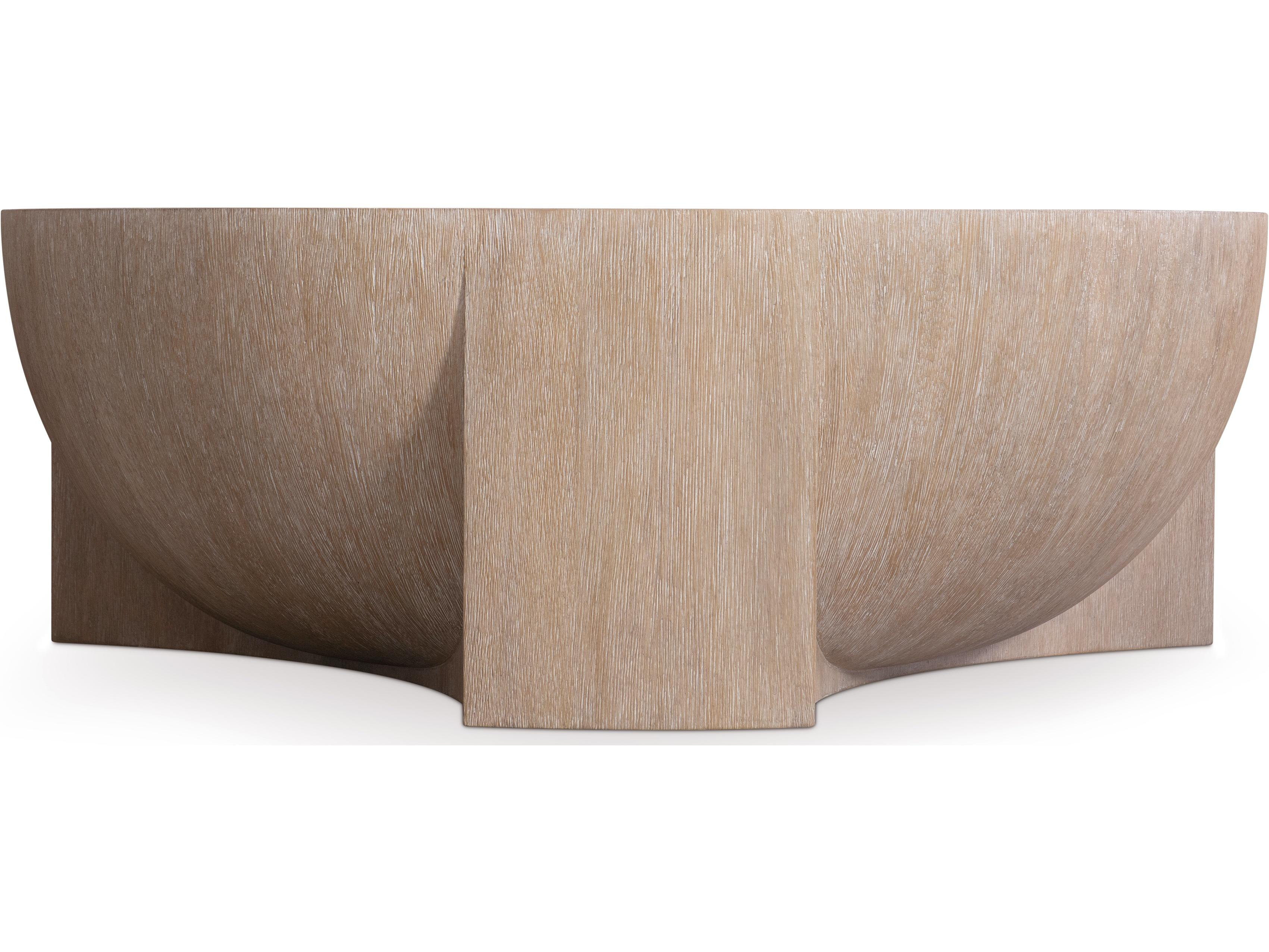 Bernhardt Loggia Round Wood Coffee Table