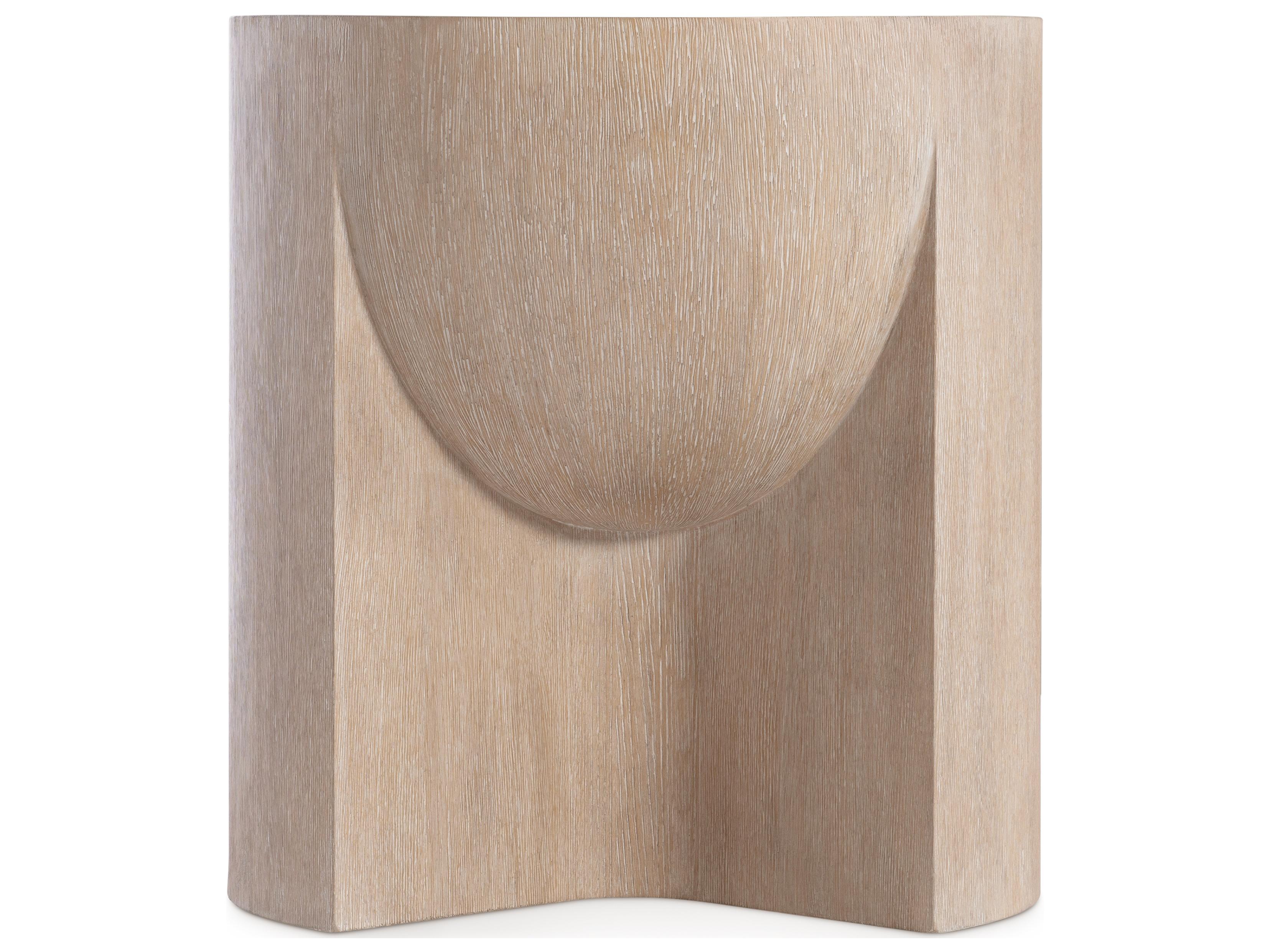 Bernhardt Loggia Round Wood End Table