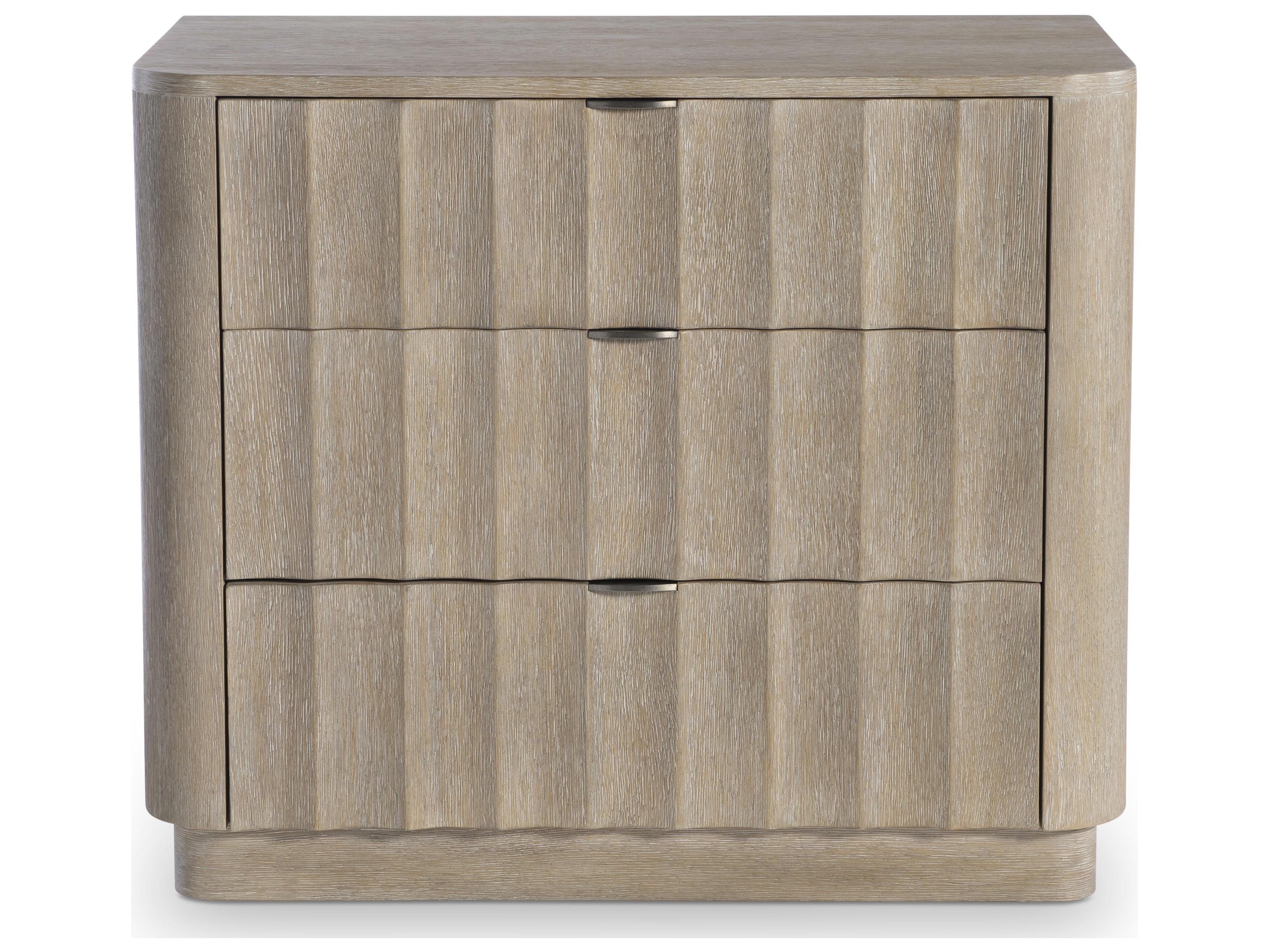 Bernhardt Loggia 3-Drawers Brown Nightstand