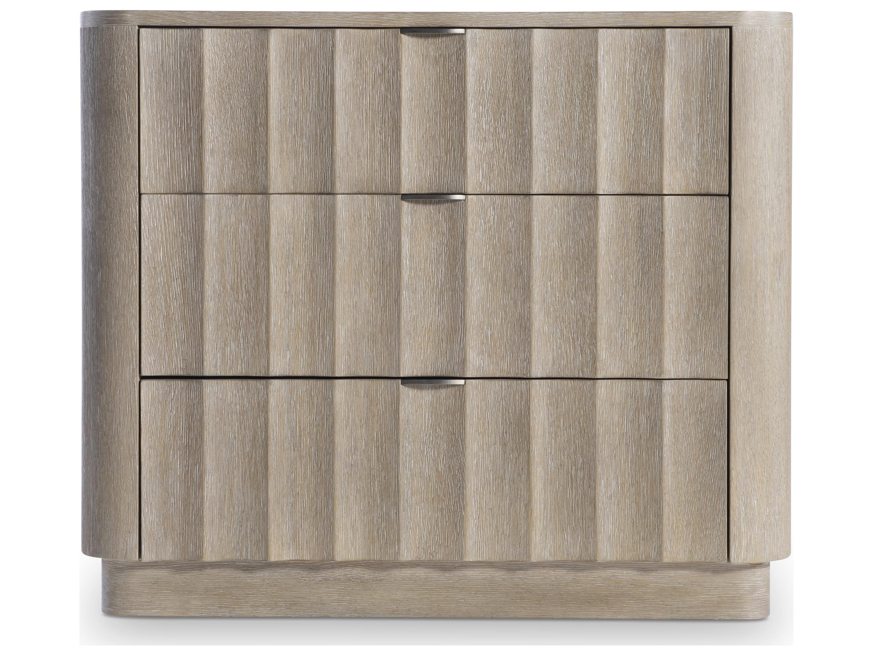 Bernhardt Loggia 3-Drawers Brown Nightstand