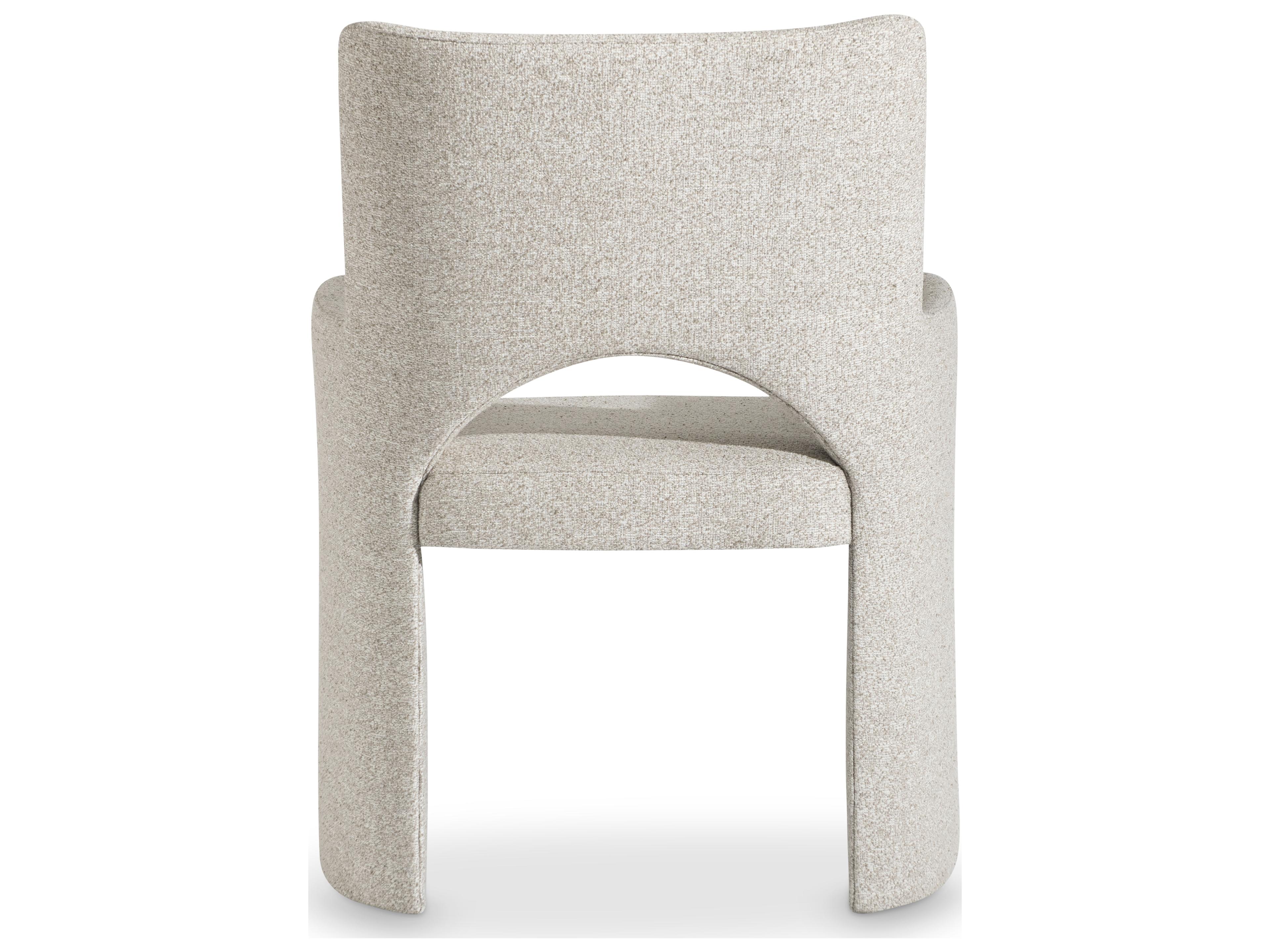 Bernhardt Loggia Beige Upholstered Arm Dining Chair