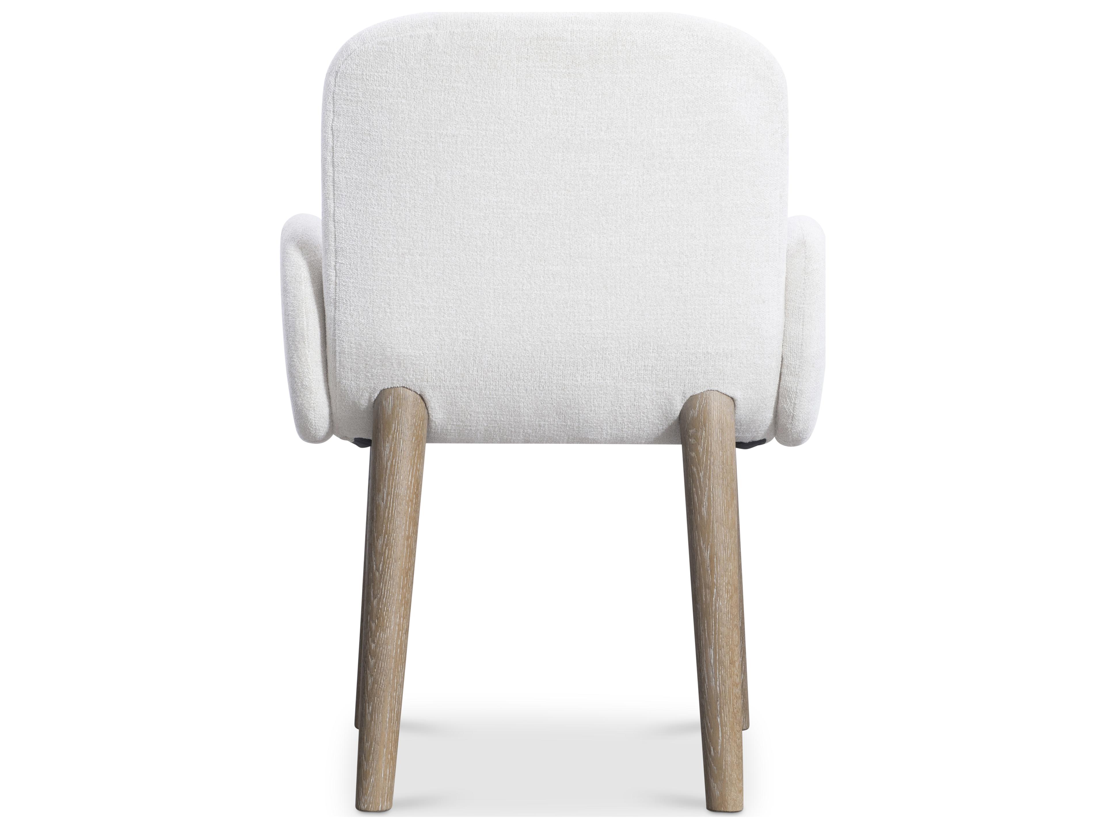 Bernhardt Loggia Beige Upholstered Arm Dining Chair