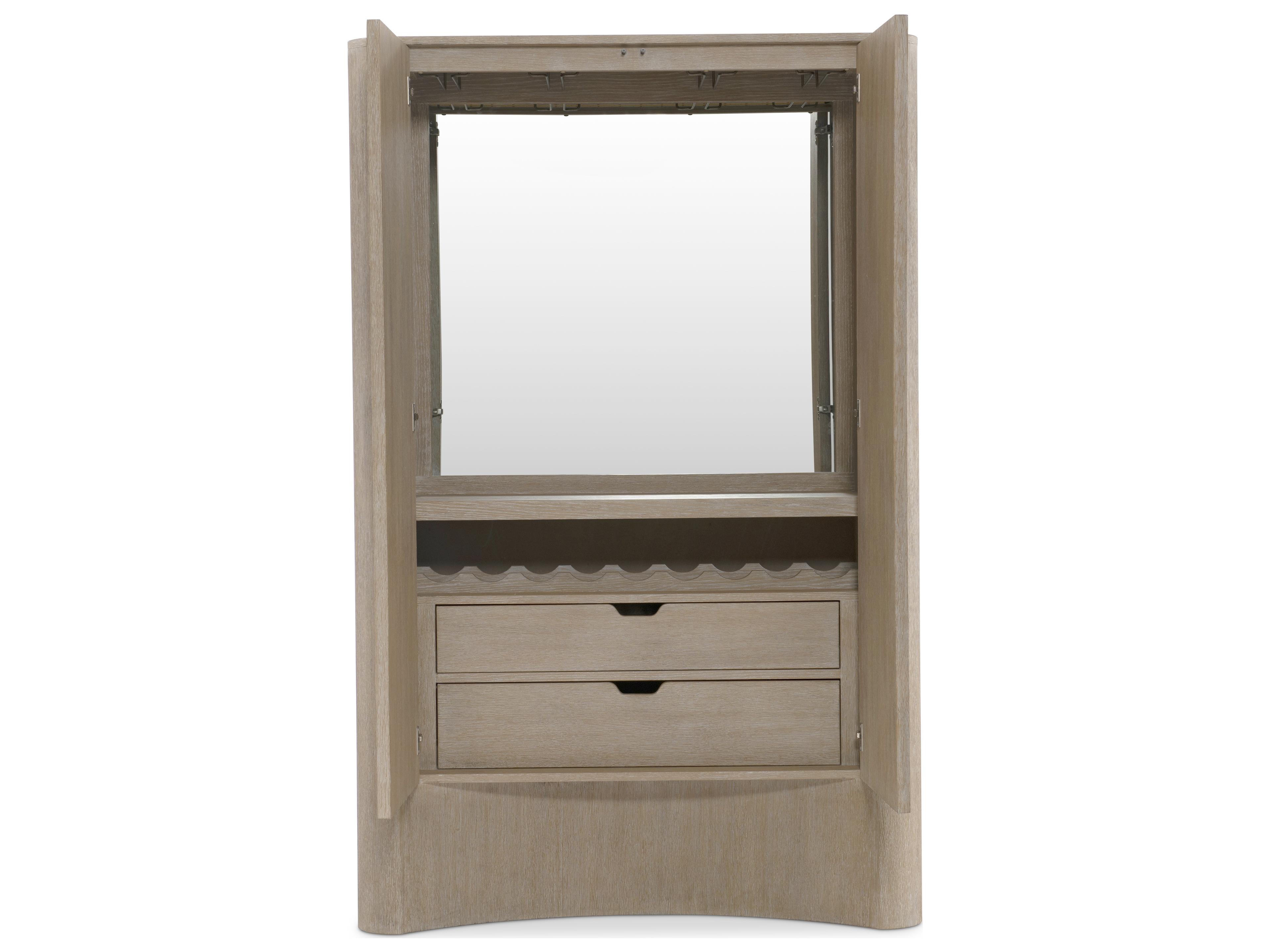 Bernhardt Loggia Brown Bar Cabinet