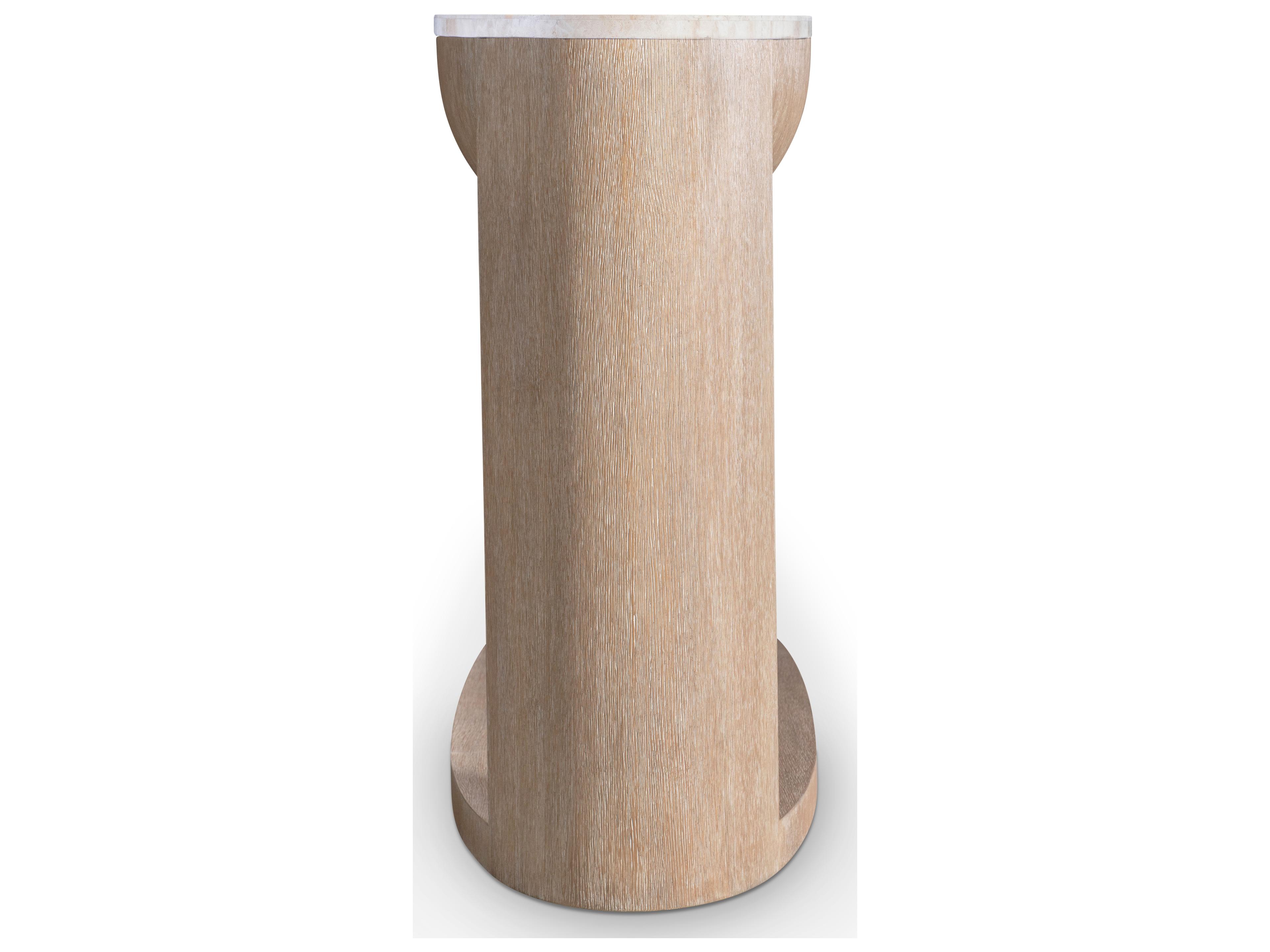 Bernhardt Loggia Oval Marble Console Table