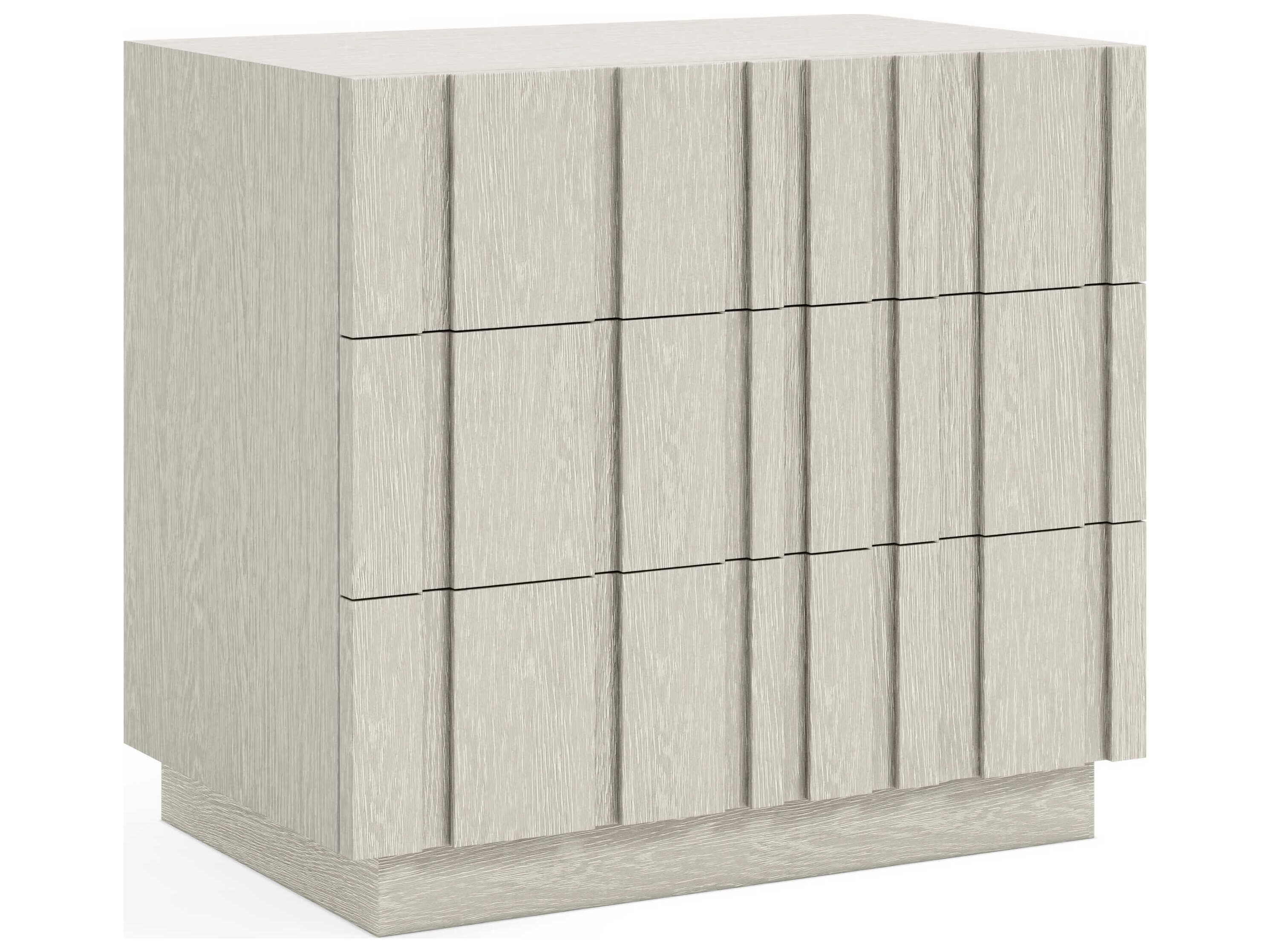 Bernhardt Tempo 3-Drawers Oak Wood Nightstand