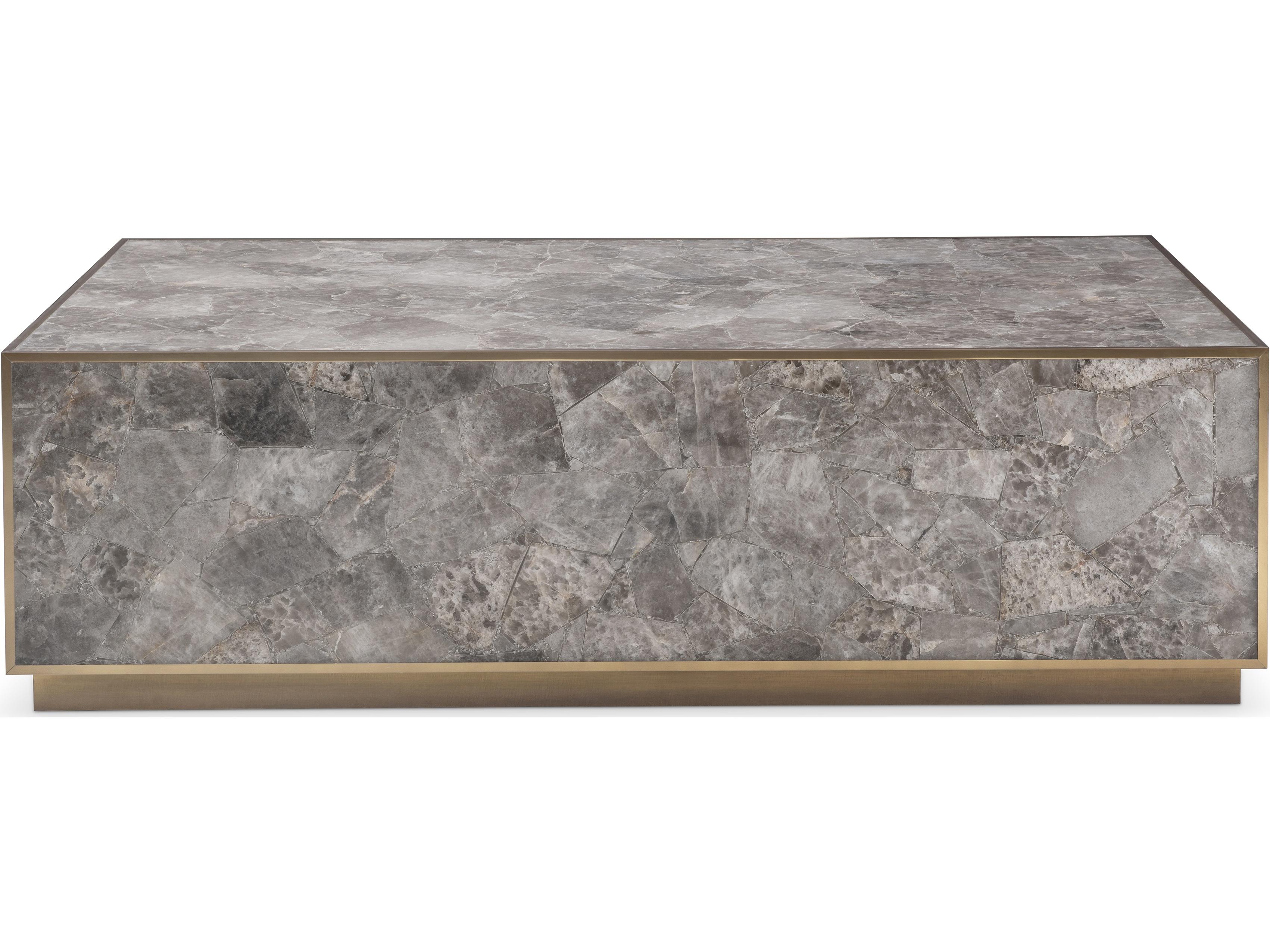 Bernhardt Tildon Stone Coffee Table