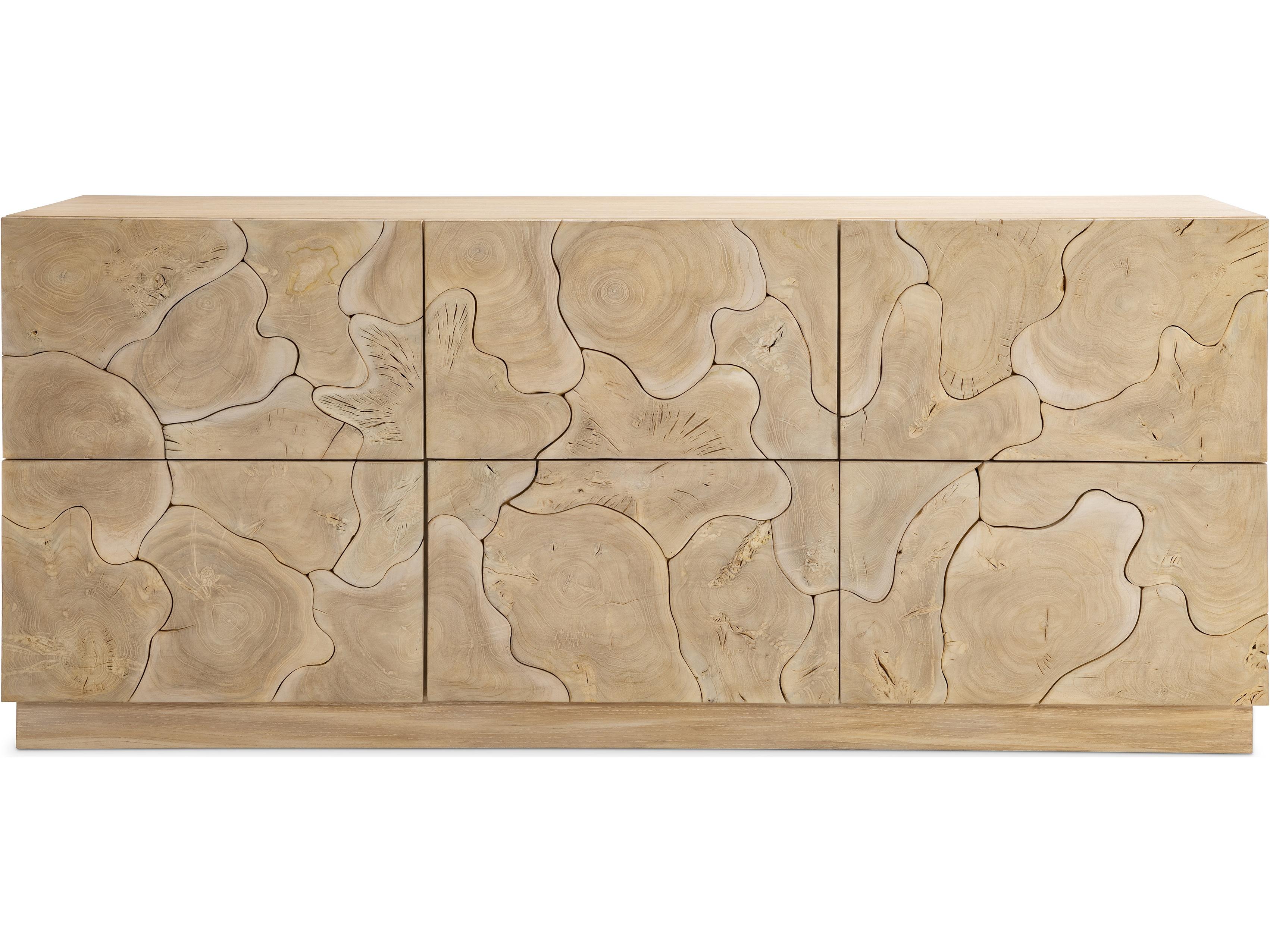 Bernhardt Calavaras 6-Drawers Natural Teak Wood Dresser