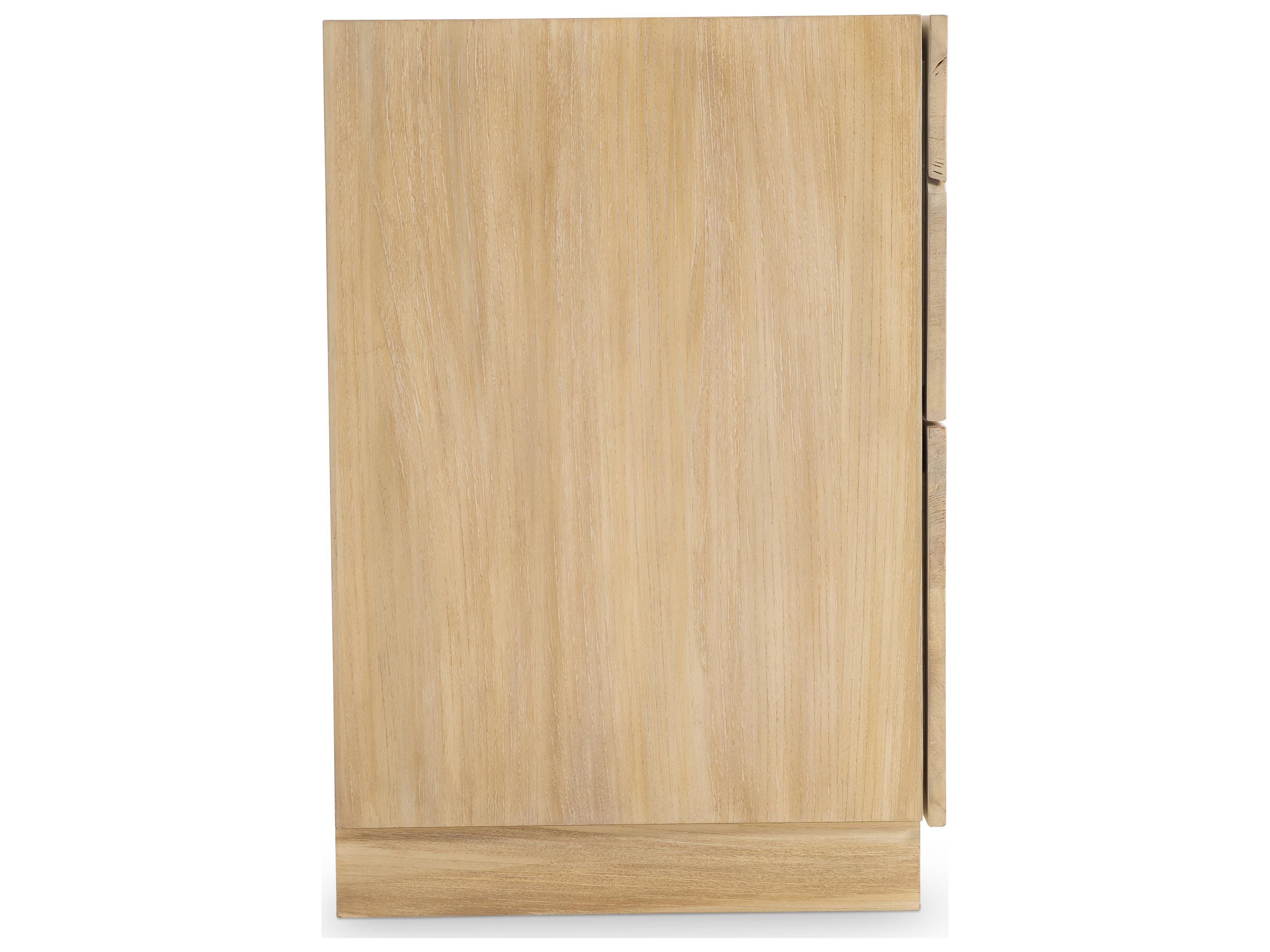 Bernhardt Calavaras 2-Drawers Natural Teak Wood Nightstand