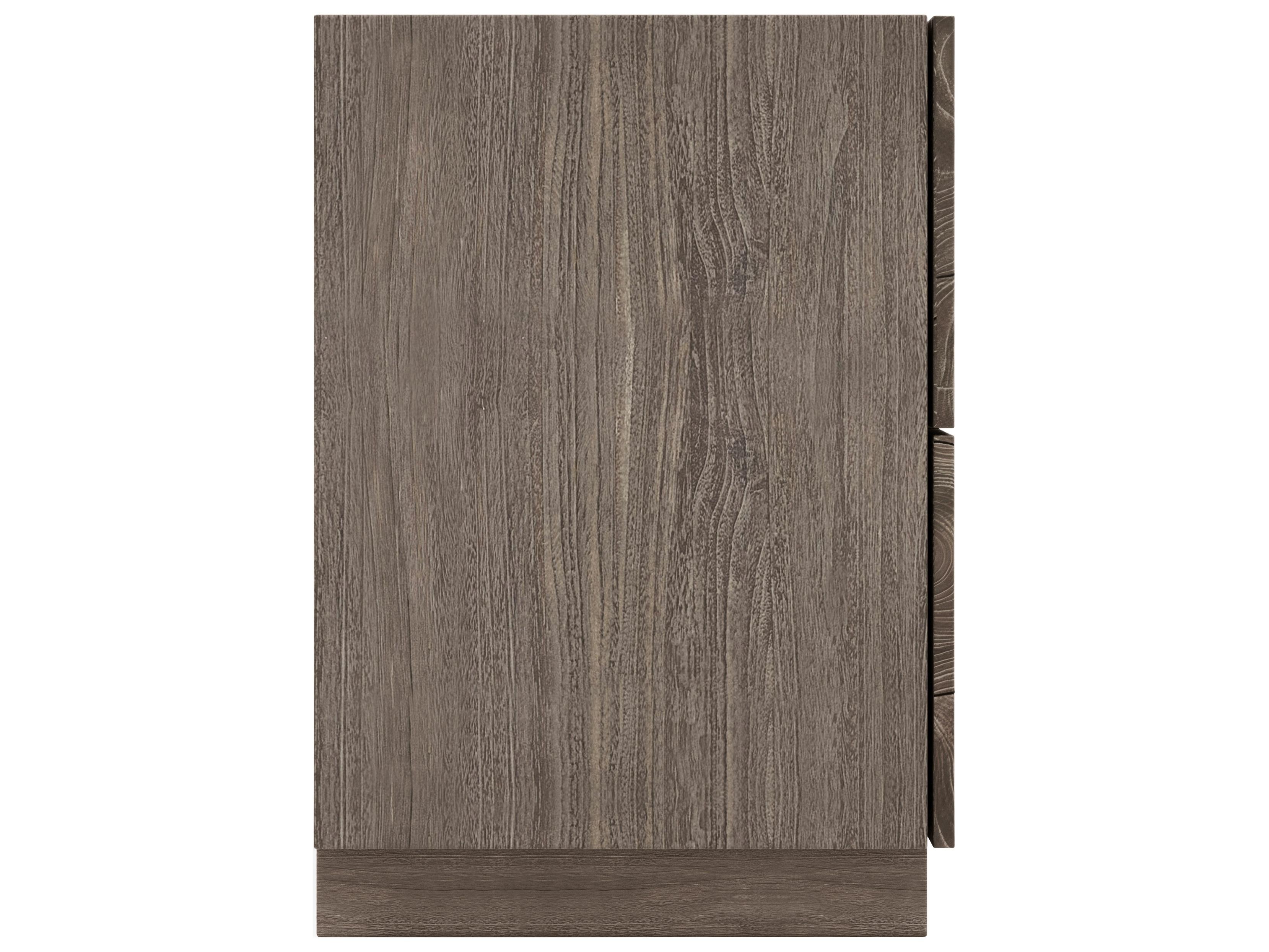 Bernhardt Calavaras 2-Drawers Brown Teak Wood Nightstand