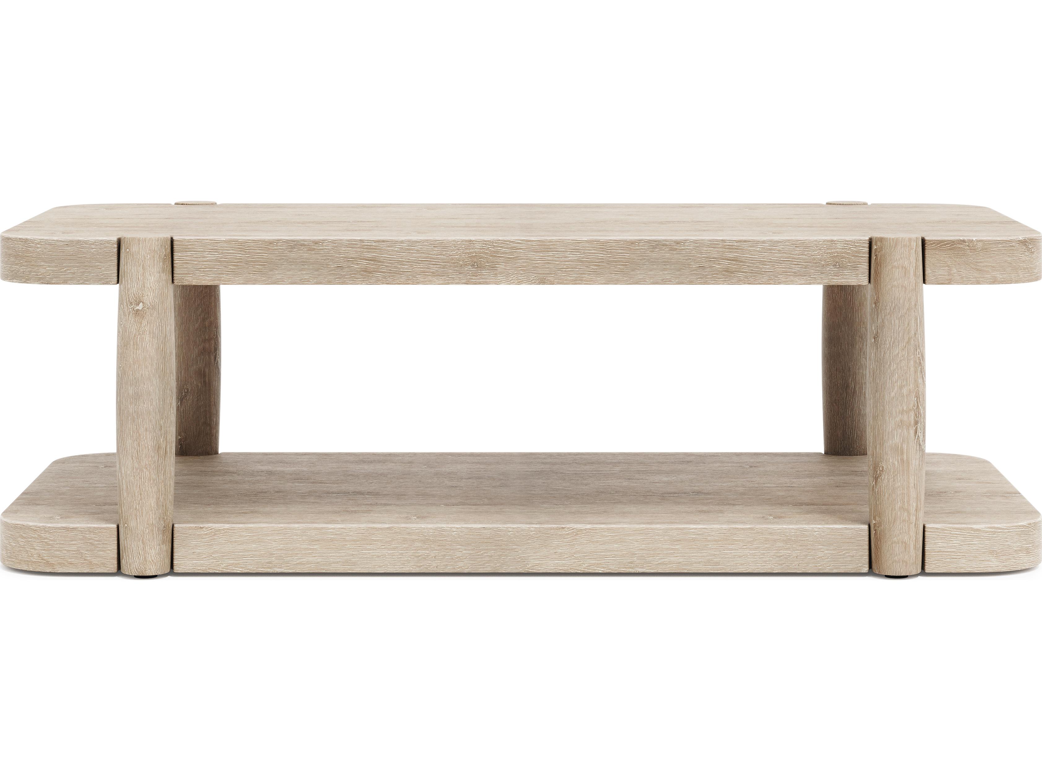 Bernhardt Antibes Rustic Oak Cocktail Table