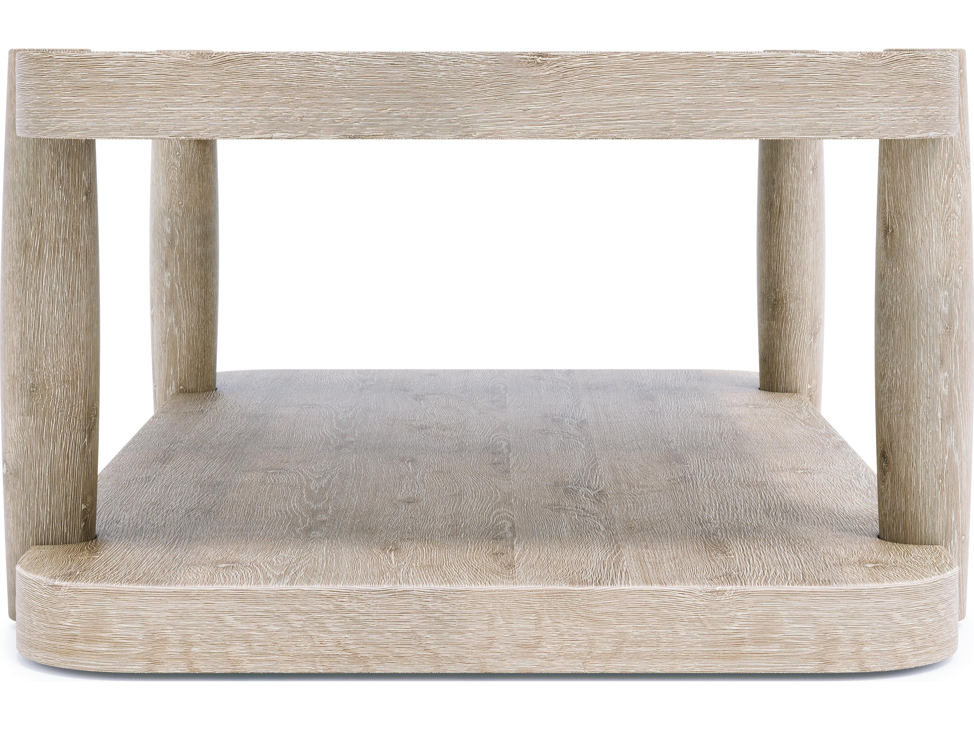 Bernhardt Antibes Rustic Oak Cocktail Table