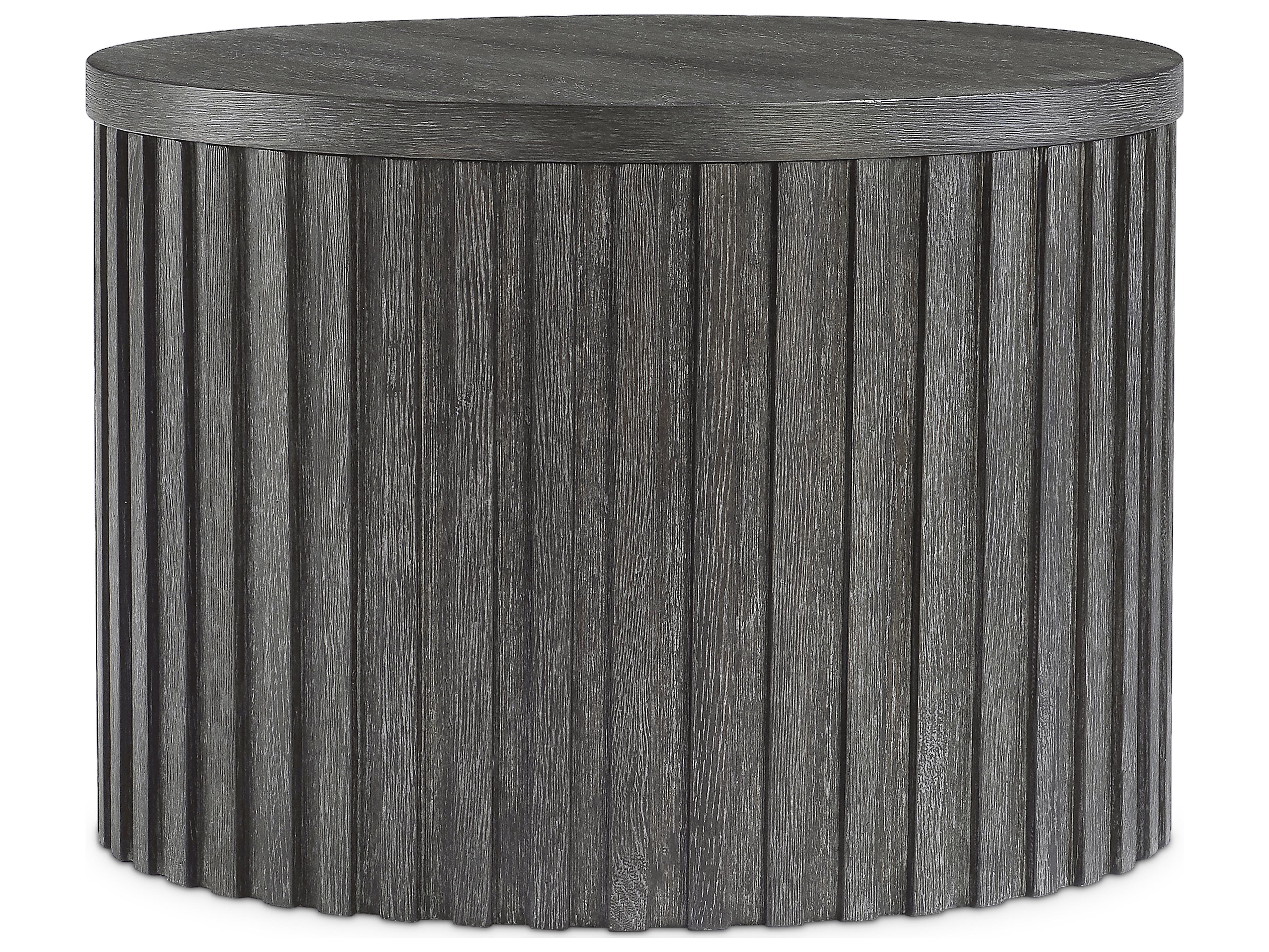Bernhardt Menton Round Wood End Table