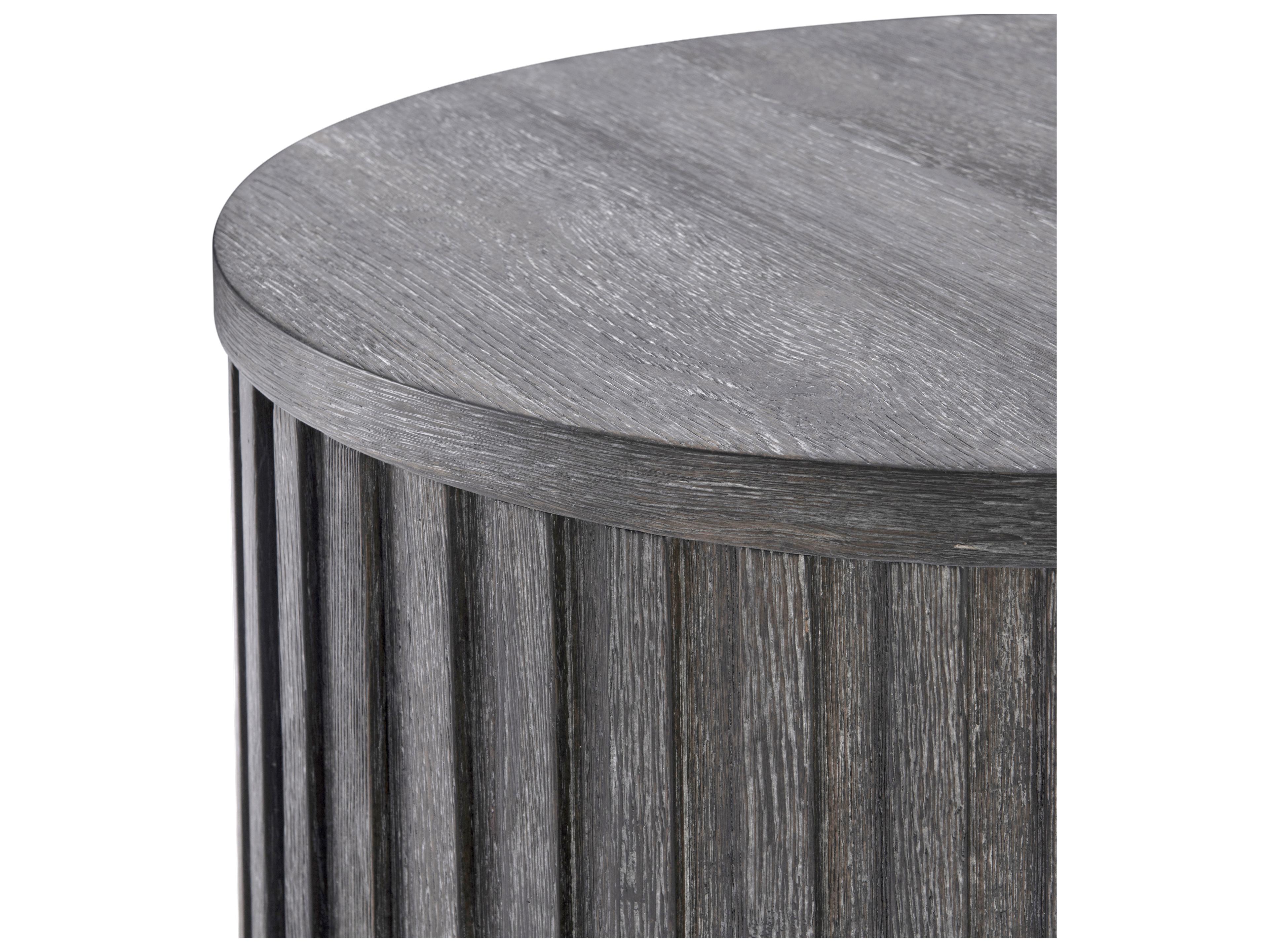 Bernhardt Menton Round Wood End Table