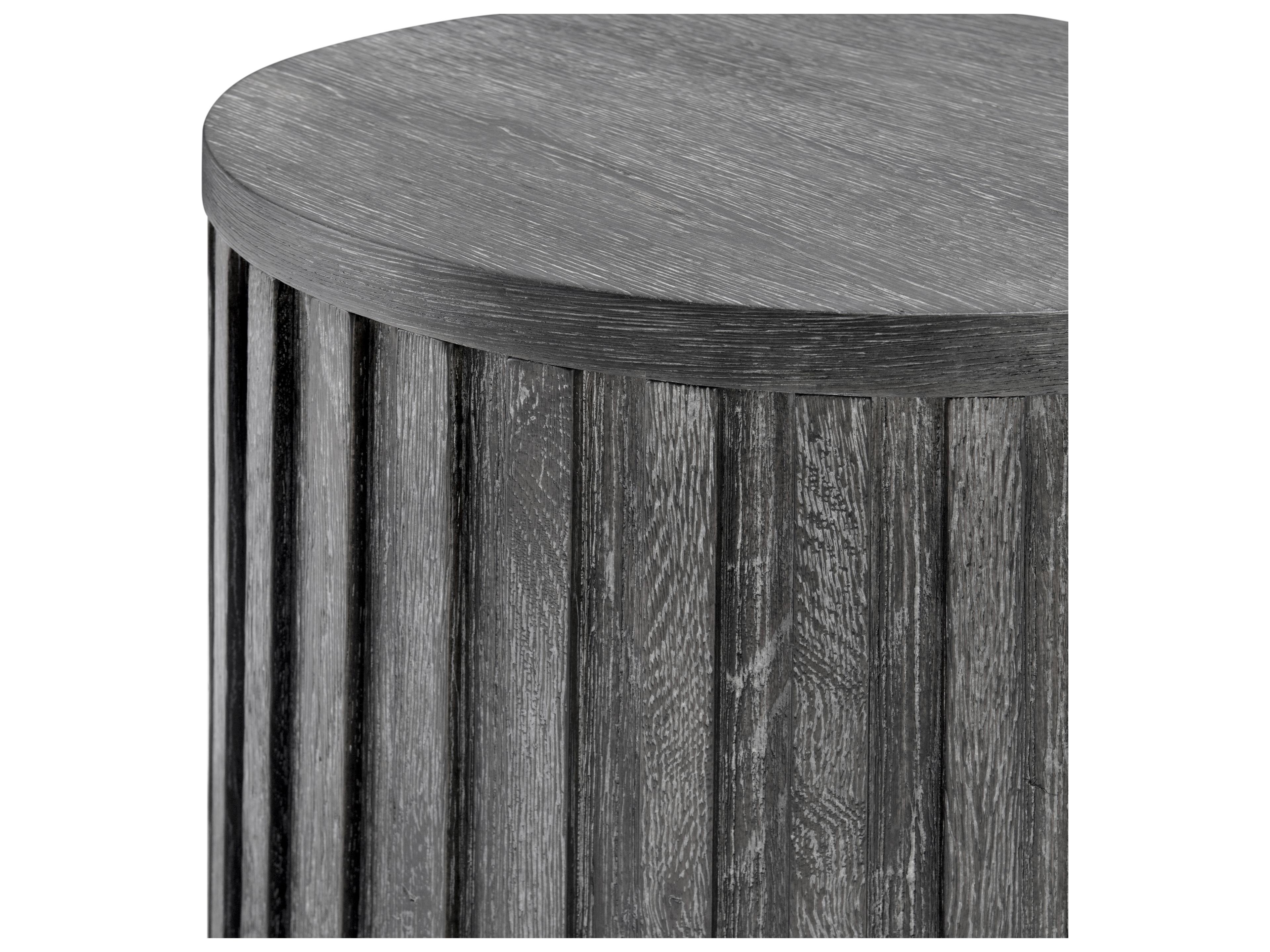 Bernhardt Menton Round Wood End Table