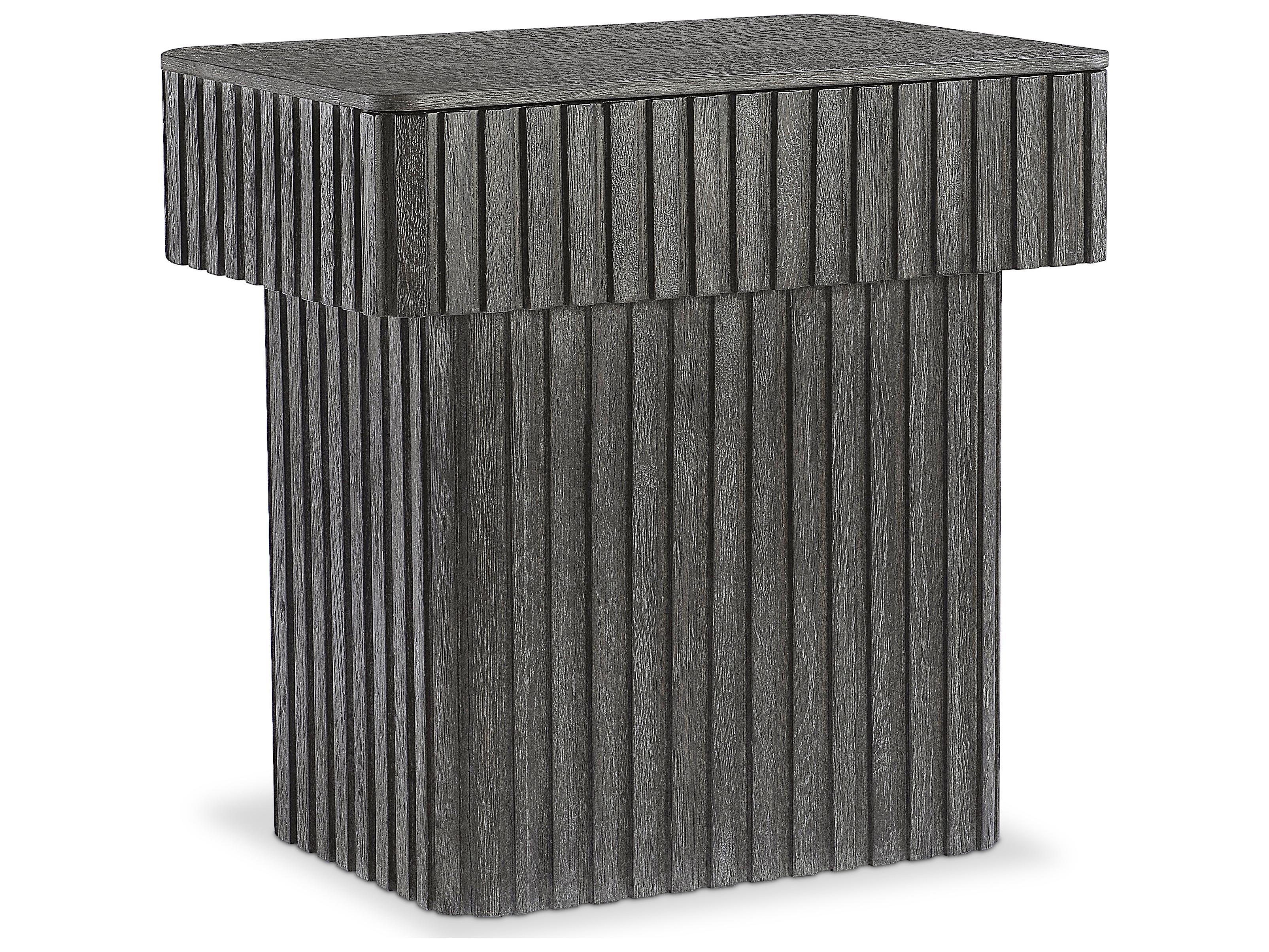 Bernhardt Menton 1-Drawer Gray Oak Wood Nightstand