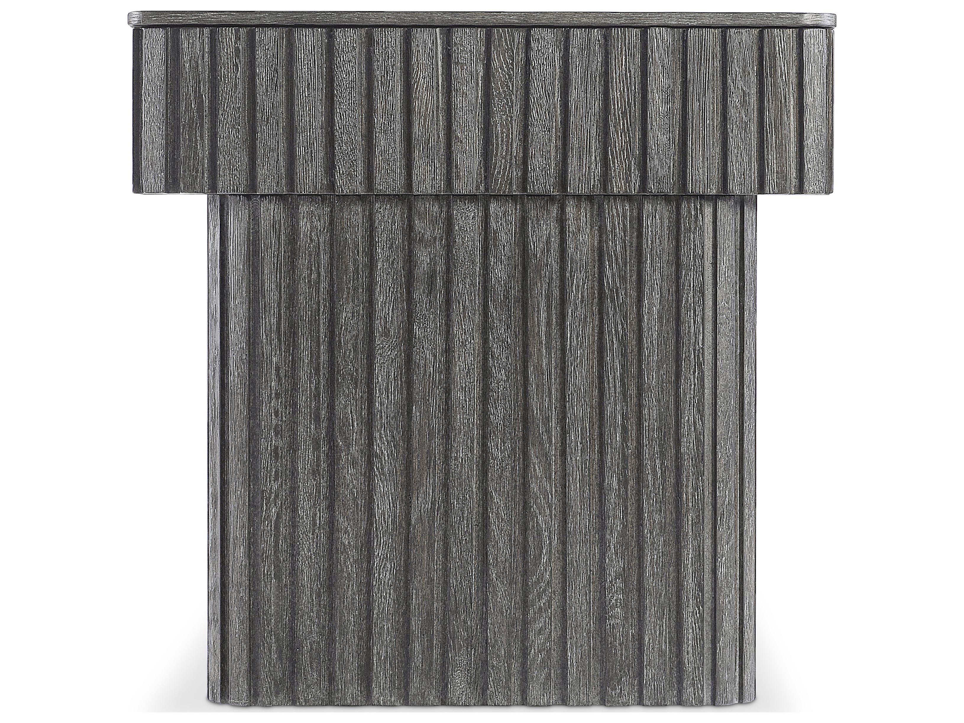 Bernhardt Menton 1-Drawer Gray Oak Wood Nightstand