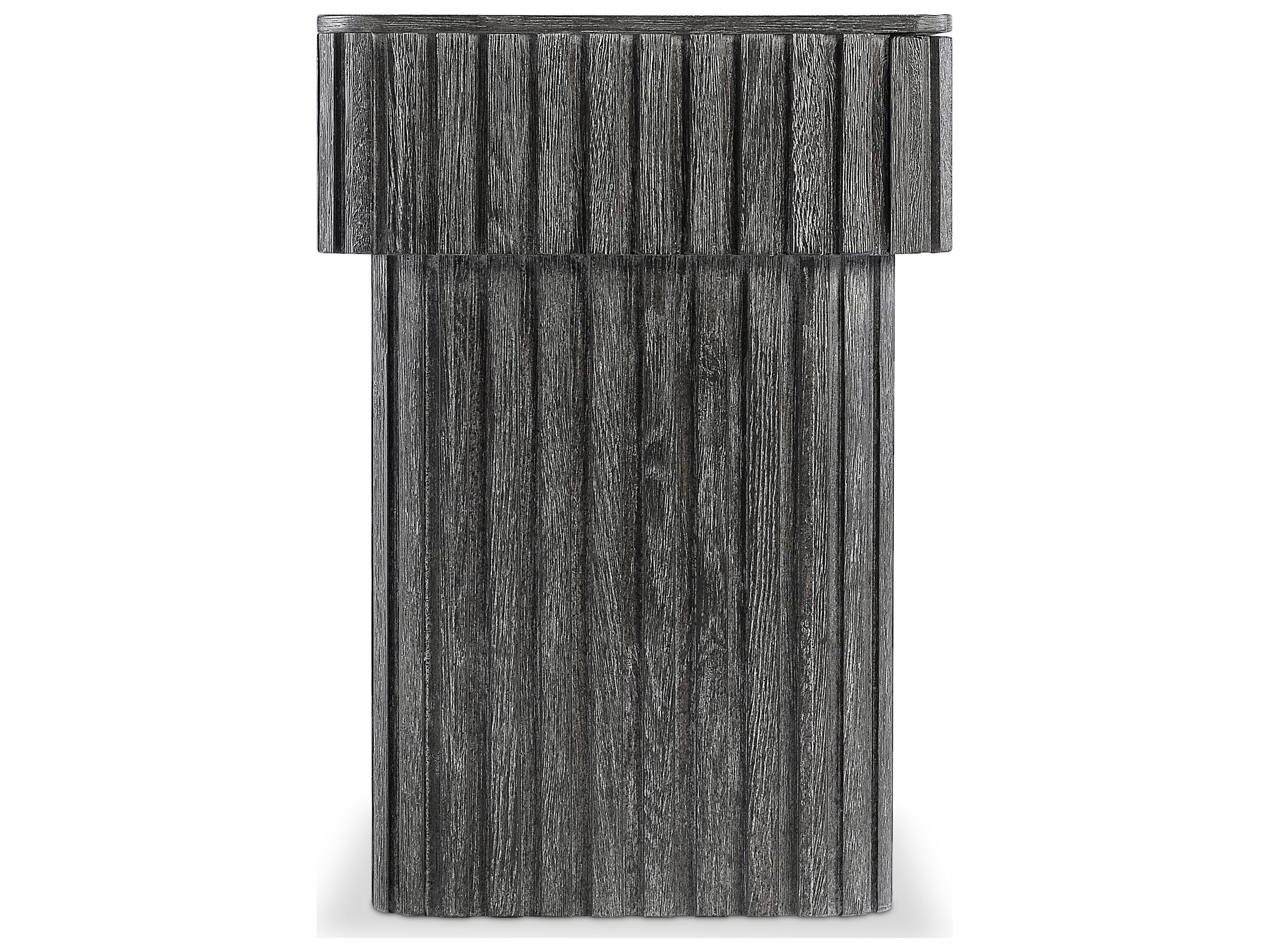 Bernhardt Menton 1-Drawer Gray Oak Wood Nightstand