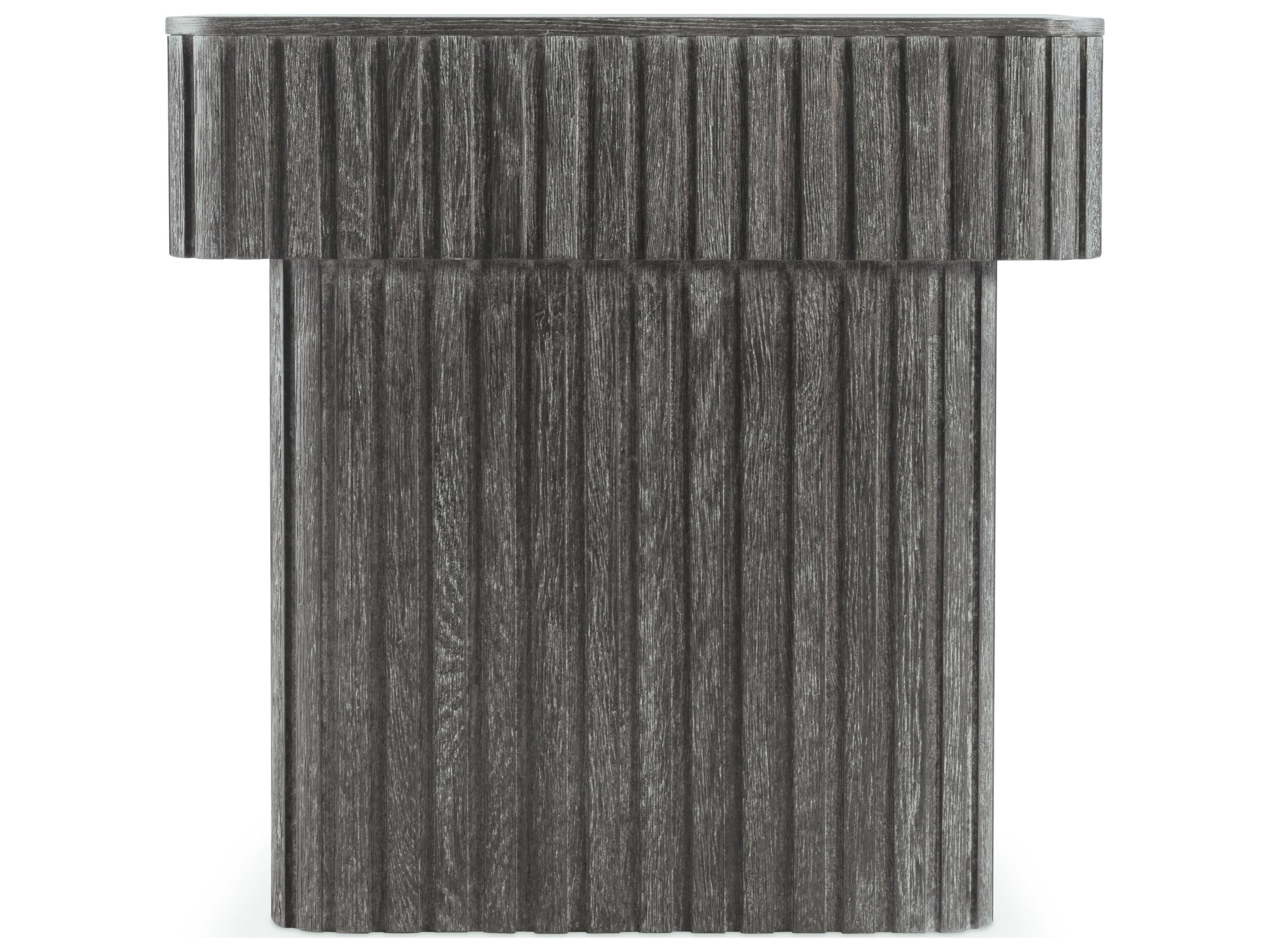 Bernhardt Menton 1-Drawer Gray Oak Wood Nightstand