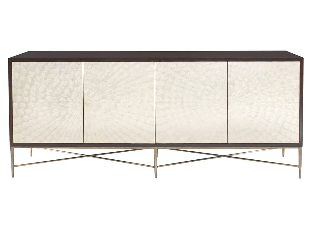 Bernhardt Adagio 82" Solid Wood Capiz Espresso Buffet
