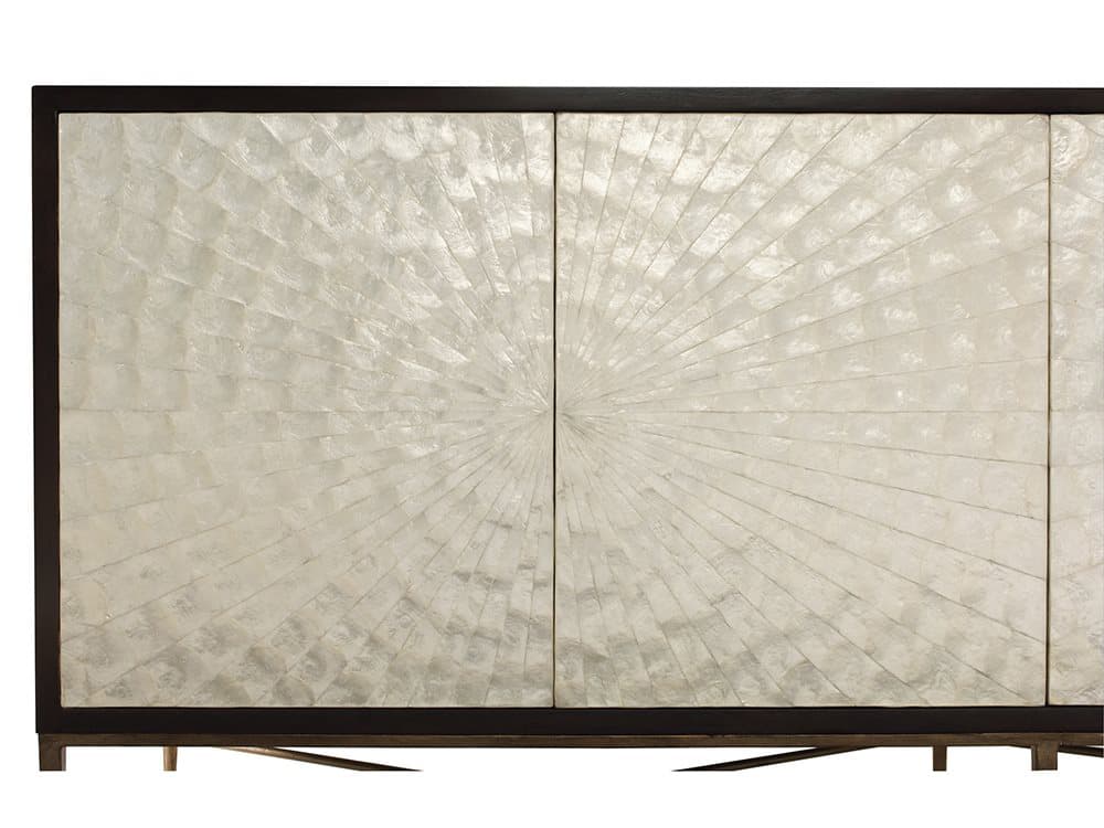 Bernhardt Adagio 82" Solid Wood Capiz Espresso Buffet