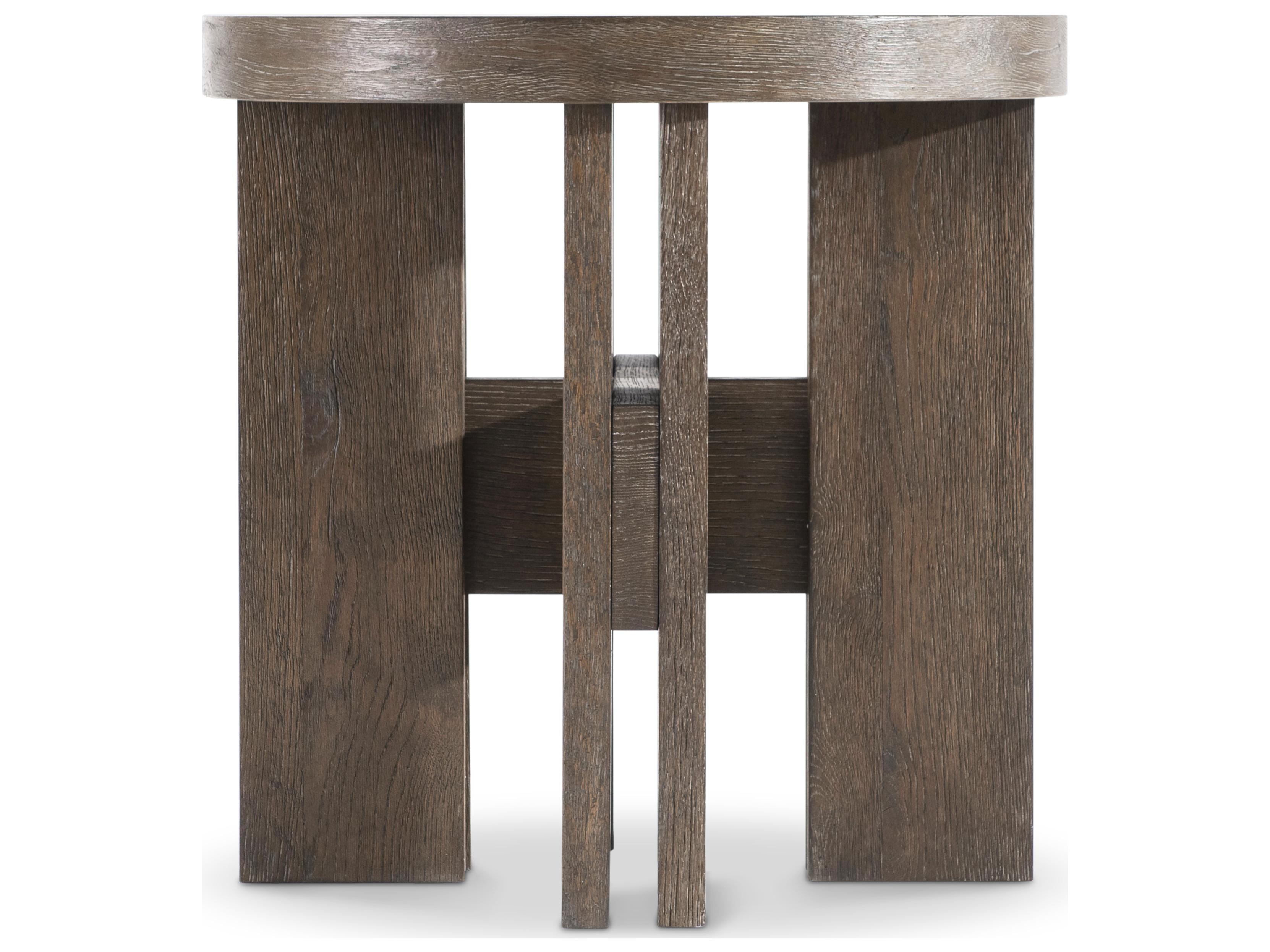 Bernhardt Outline Round Wood End Table