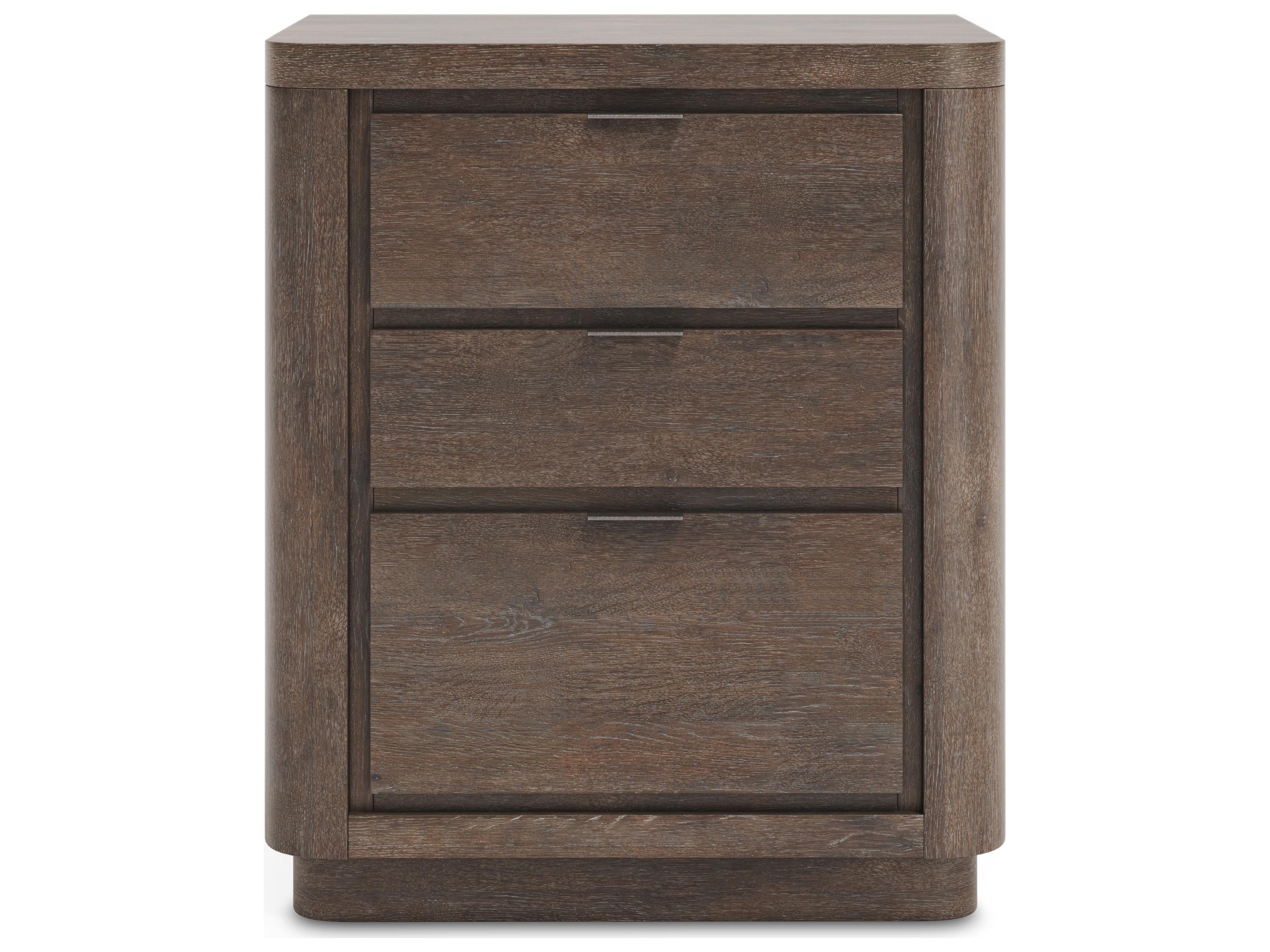 Bernhardt Outline 3-Drawers Brown Nightstand