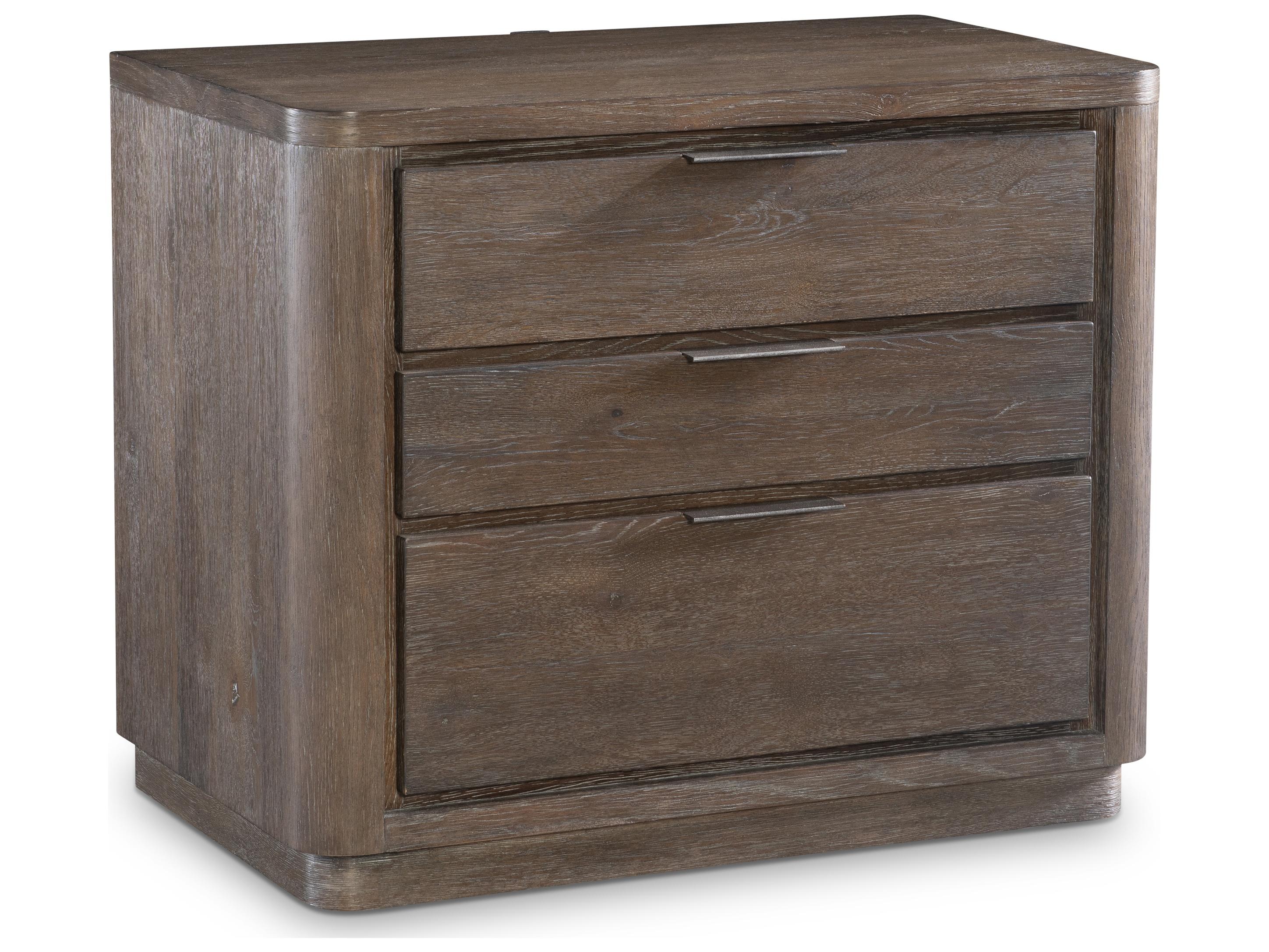 Bernhardt Outline 3-Drawers Brown Nightstand