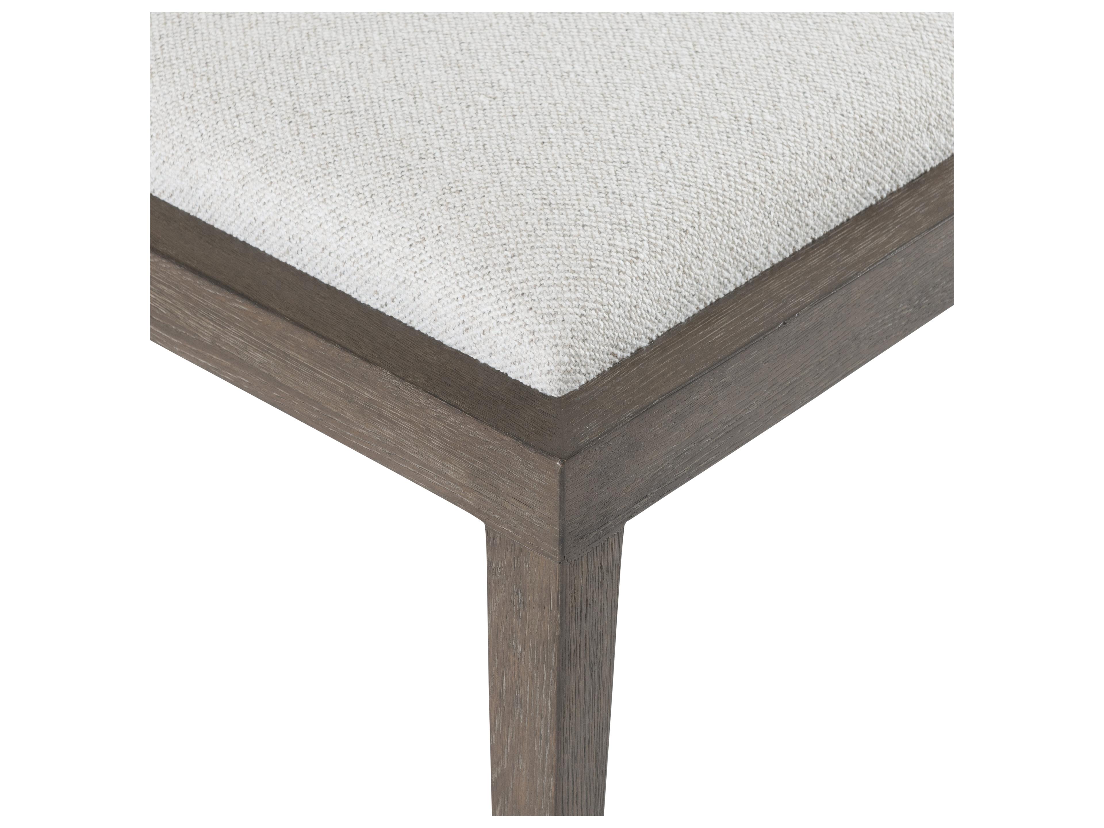 Bernhardt Outline Beige Upholstered Armless Dining Chair