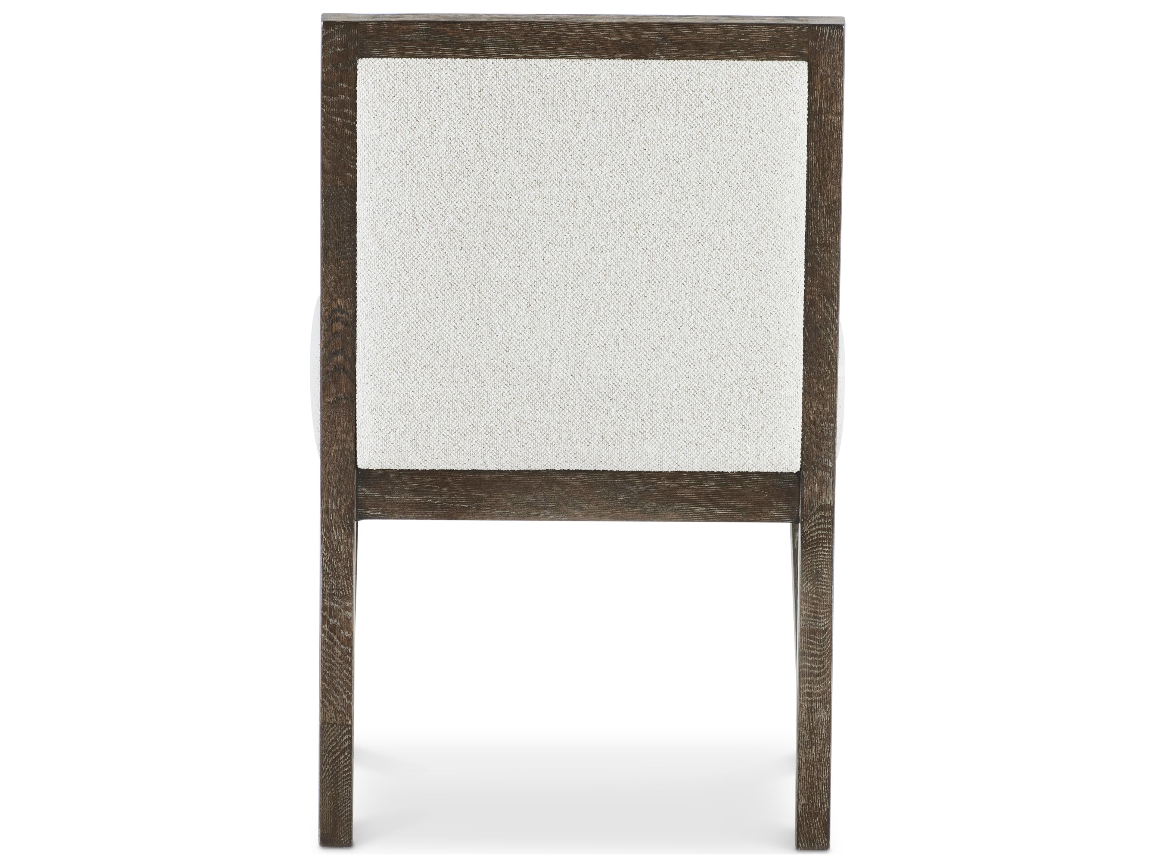 Bernhardt Outline Beige Upholstered Arm Dining Chair