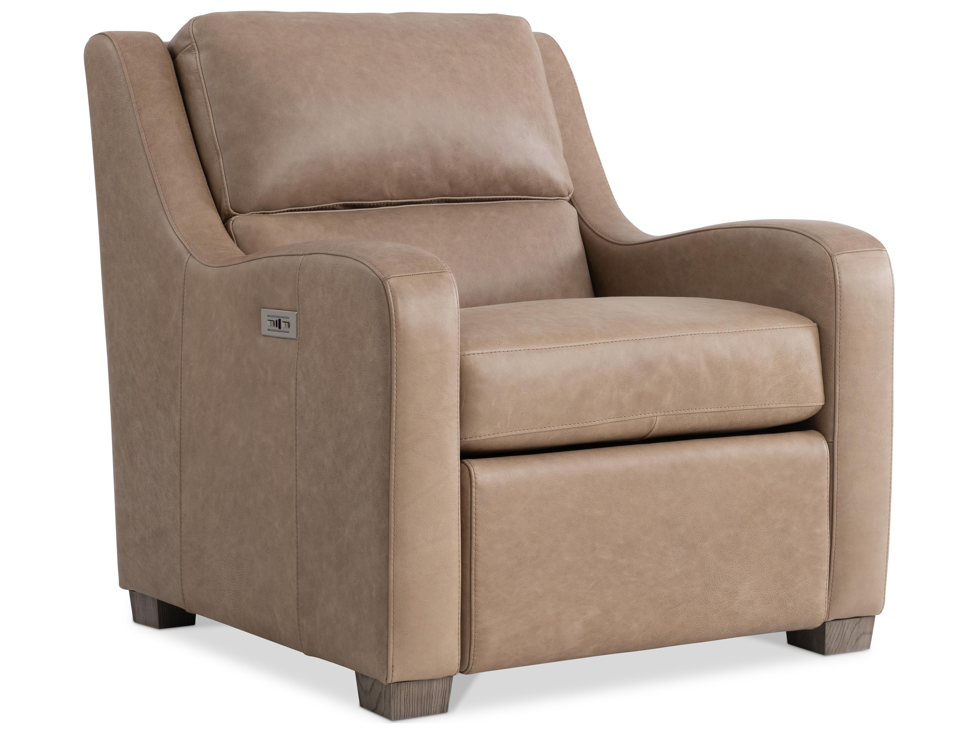 Bernhardt Ventura Beige Leather Recliner