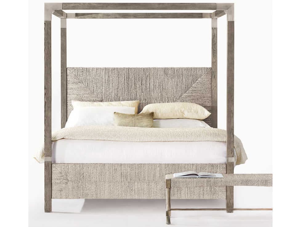 Bernhardt Interiors Casegoods Rustic Gray Light Wash Accent Bench