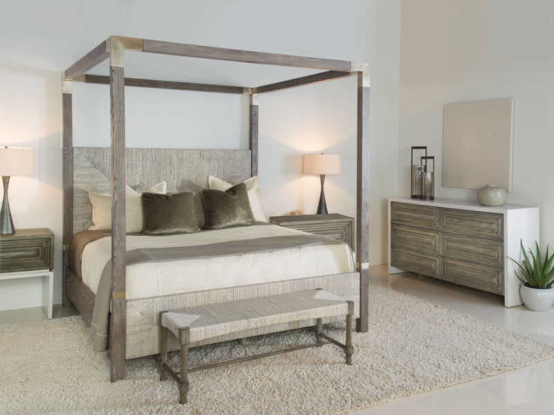 Bernhardt Interiors Casegoods Rustic Gray Light Wash Accent Bench