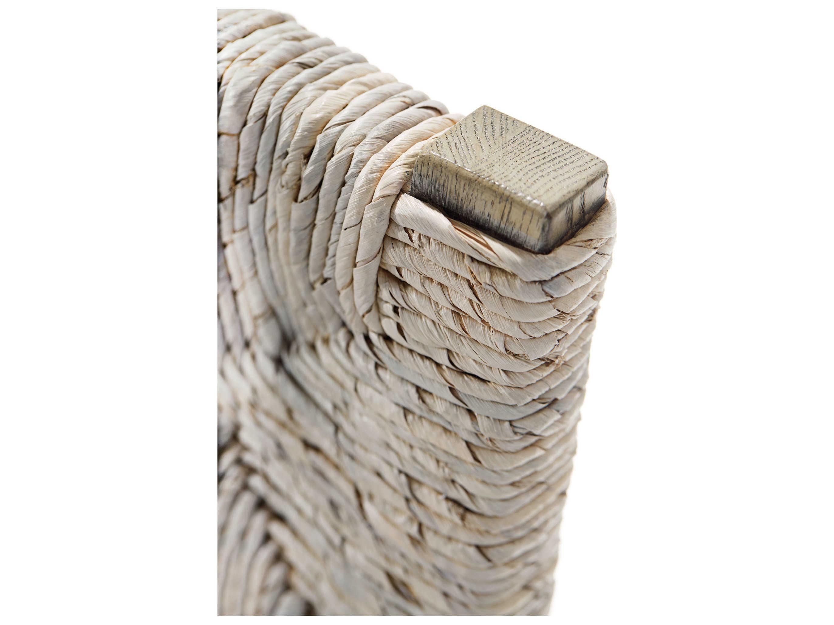 Bernhardt Interiors Casegoods Palma Oak Wood Gray Arm Dining Chair