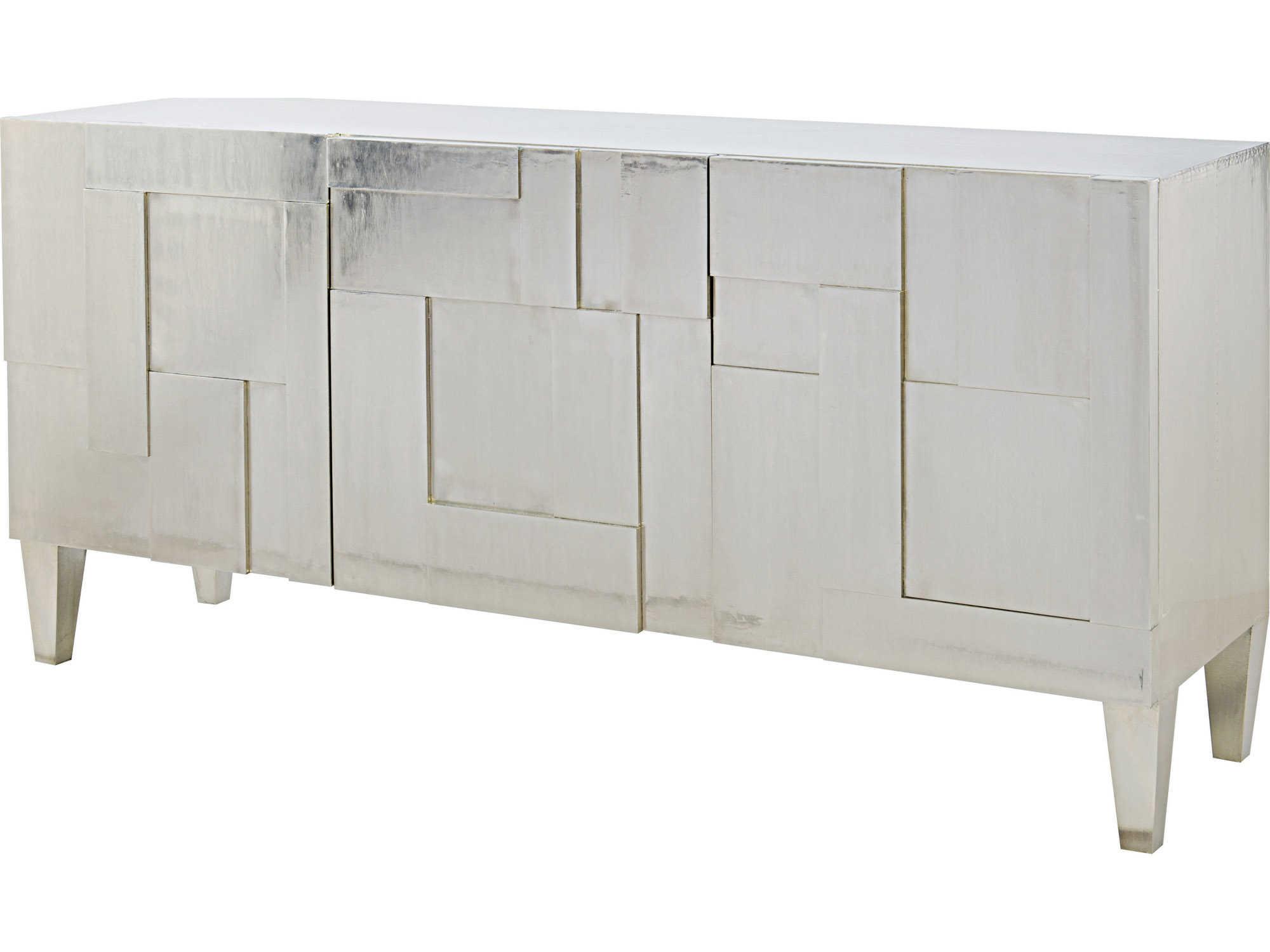 Bernhardt Interiors Casegoods Carleton 72" German Silver Entertainment Console Table